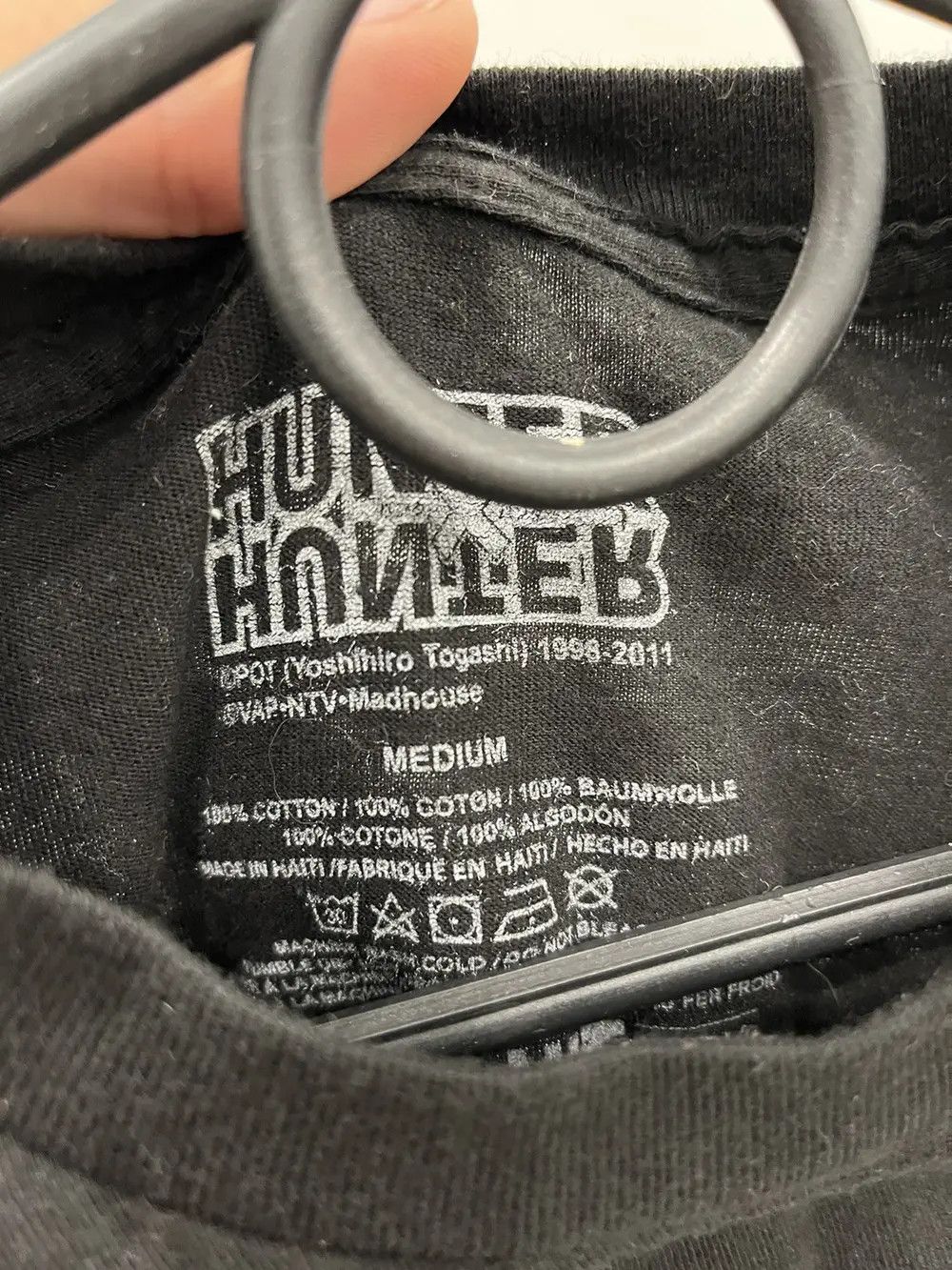 Anime Hunter X Hunter Anime Logo Black T-Shirt Tee Size US M / EU 48-50 / 2 - 3 Thumbnail