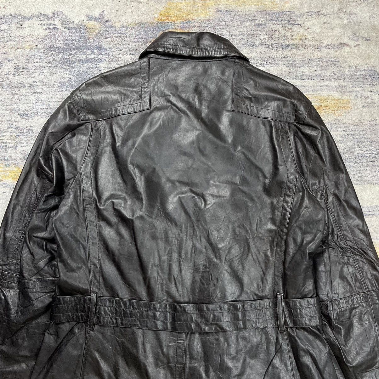 Dirk Bikkembergs Vintage Dirk Bikkembergs leather long coat Size US L / EU 52-54 / 3 - 8 Thumbnail