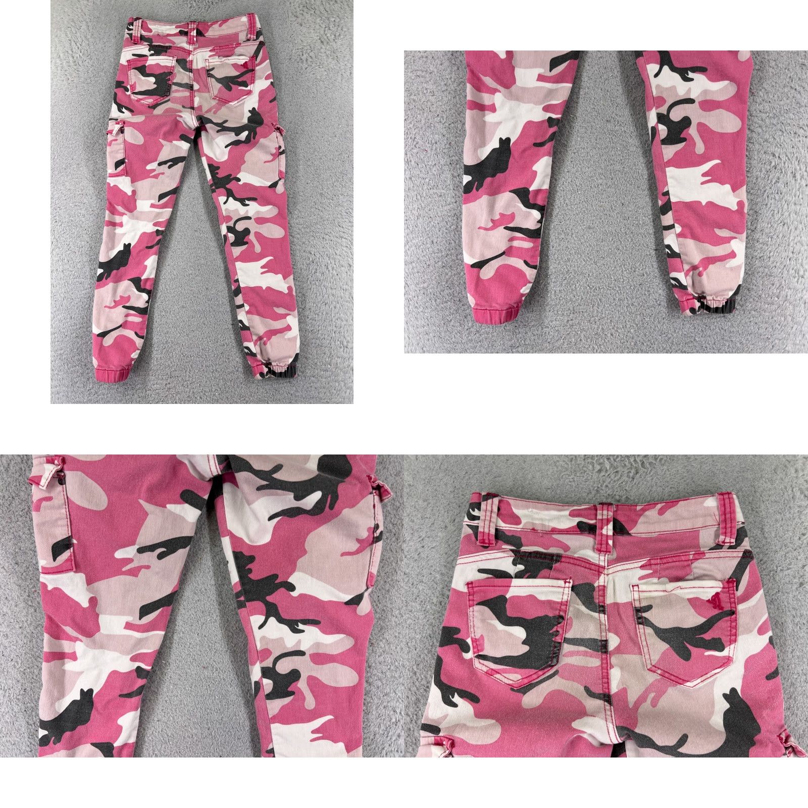 Vintage VIP Jeans Pink Denim Pants Womens 3 Cargo Jeans Pink VIP Jeans Womens Denim Pants 3 Cargo Pink Denim Jeans Маш Size 26" / US 2 / IT 38 - 9 Thumbnail