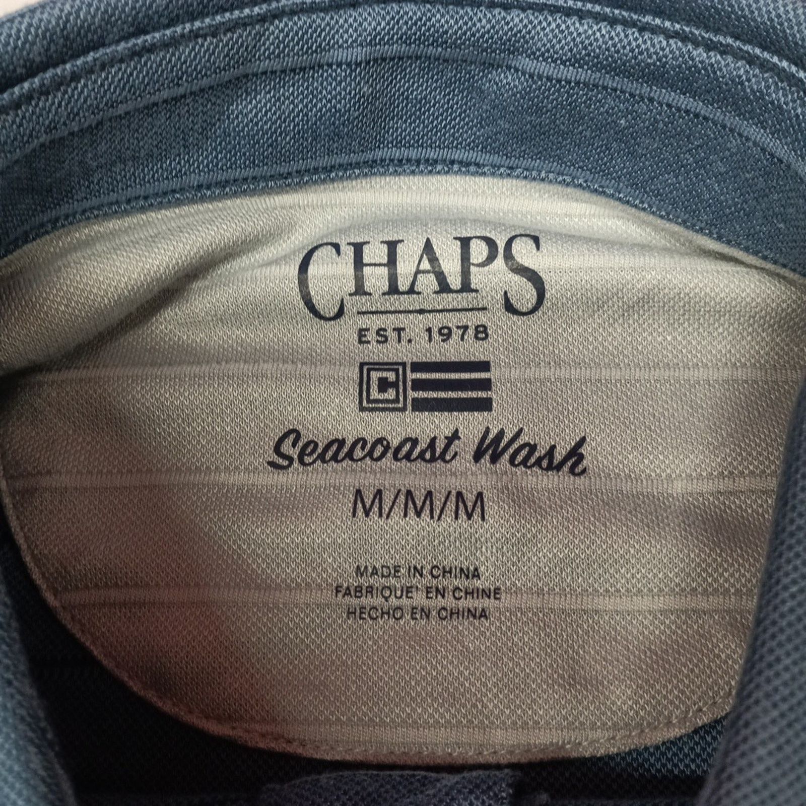 Chaps Chaps Milton Polo Shirt Men's M Ensign Blue Seacoast Wash Size US M / EU 48-50 / 2 - 3 Thumbnail
