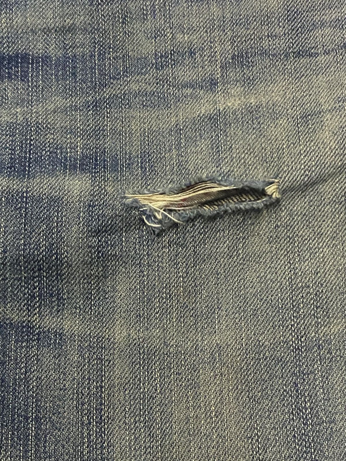 Edwin Vintage Edwin XV Mud Wash Honeycomb Distressed Loose Jeans Size US 31 - 15 Thumbnail