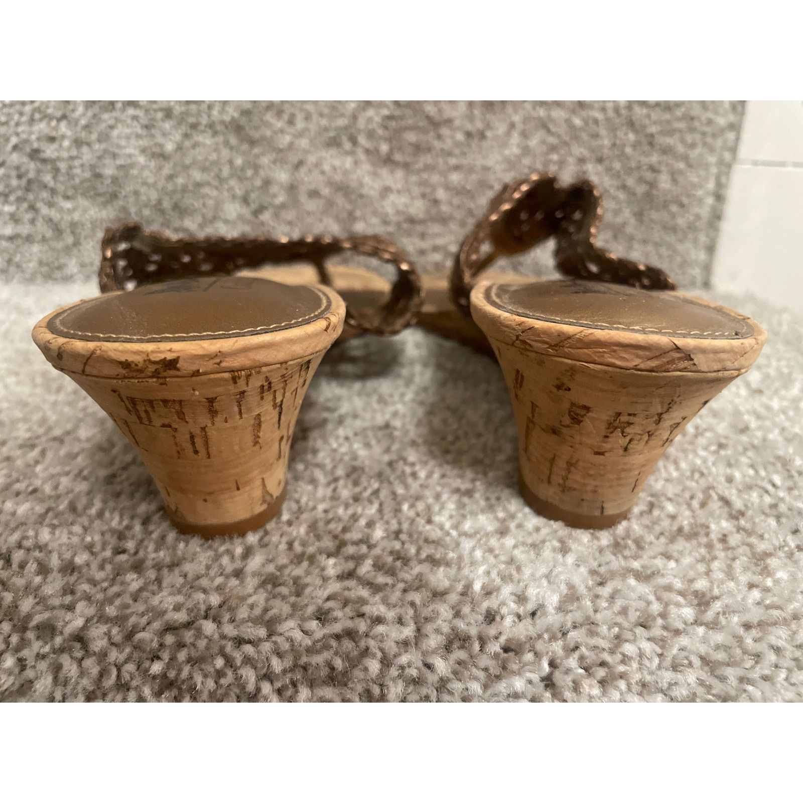Coach Coach and Four by Coach Bronze Woven Wedge Thong Sandals, 9 Size US 9 / IT 39 - 5 Thumbnail