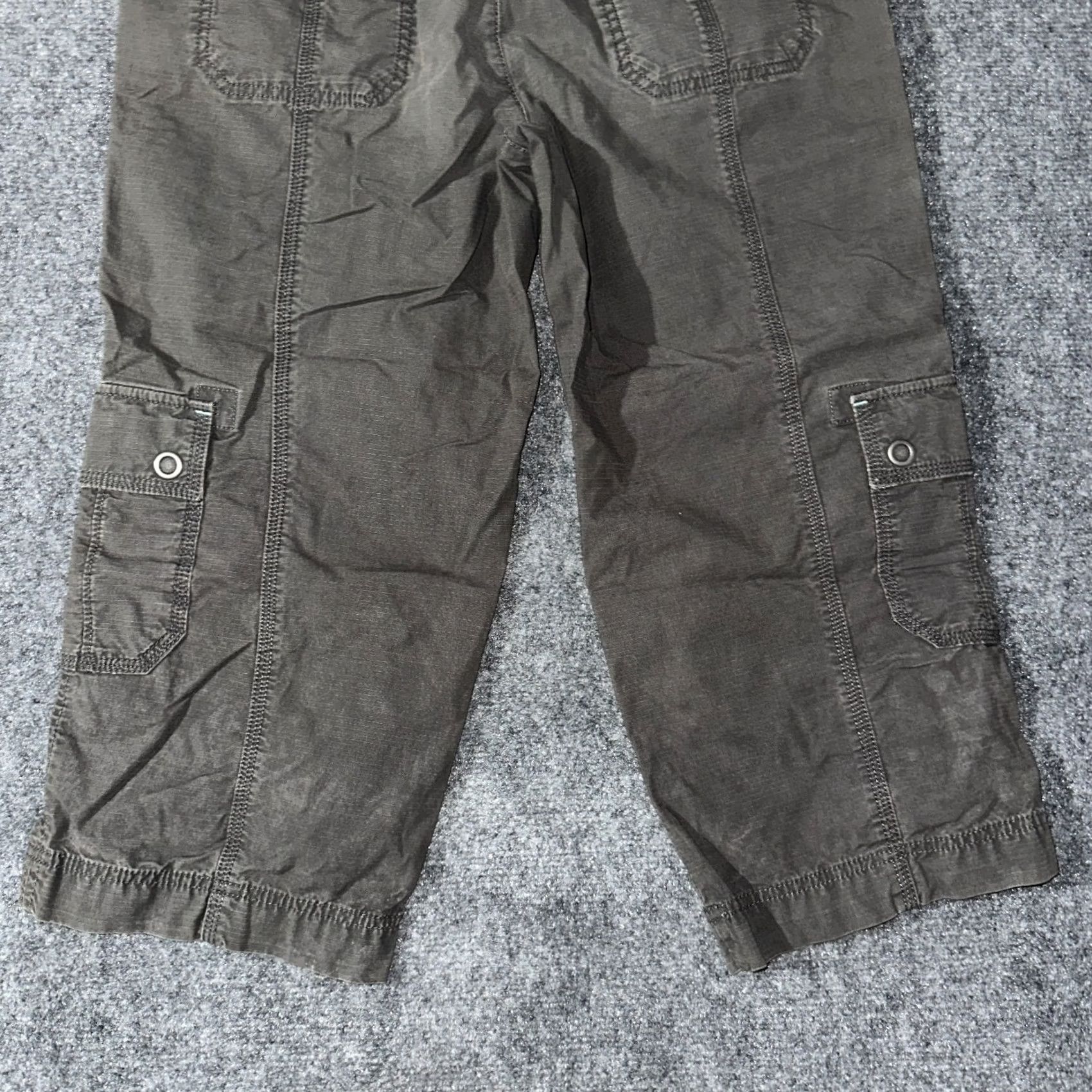 Eddie Bauer Eddie Bauer Womens Brown Cotton Stretch Mercer Fit Cargo Crop Pants Size 6 Size 28" / US 6 / IT 42 - 7 Thumbnail