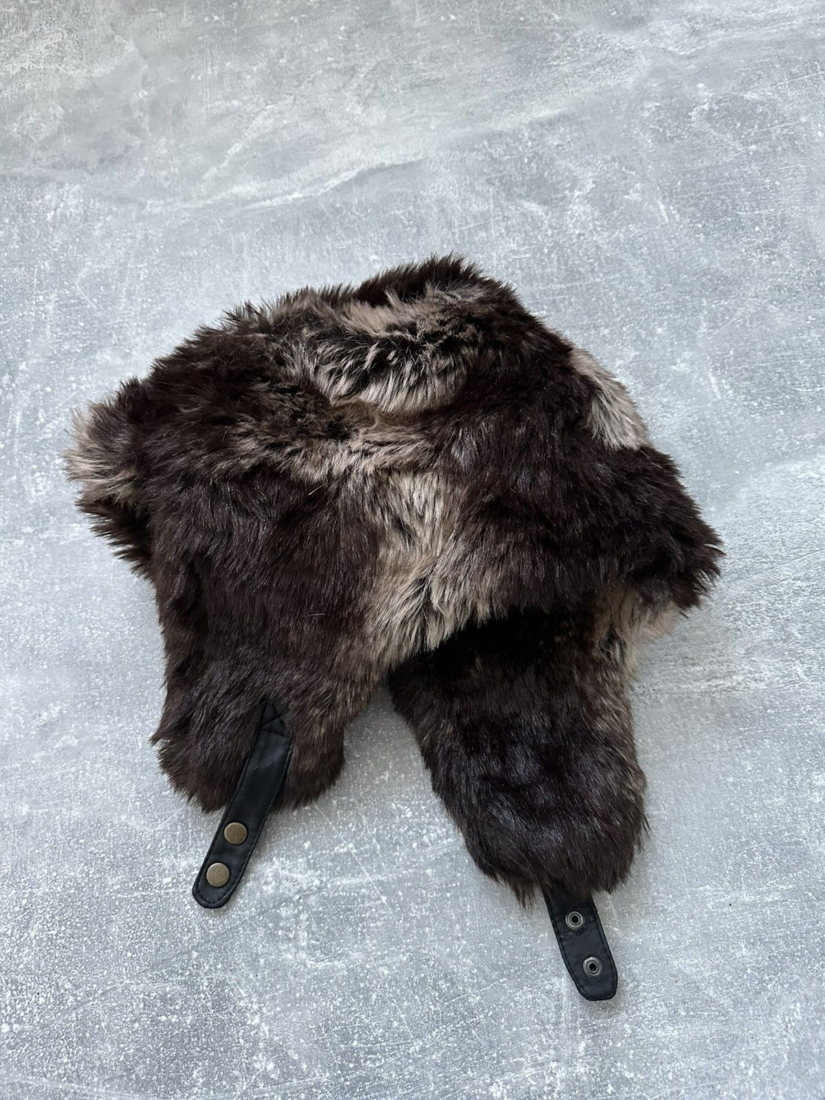 Hysteric Glamour × Japanese Brand Crazy Y2k Mohair Fuzzy Hat Ushanka Punk Winter Size ONE SIZE - 1 Thumbnail