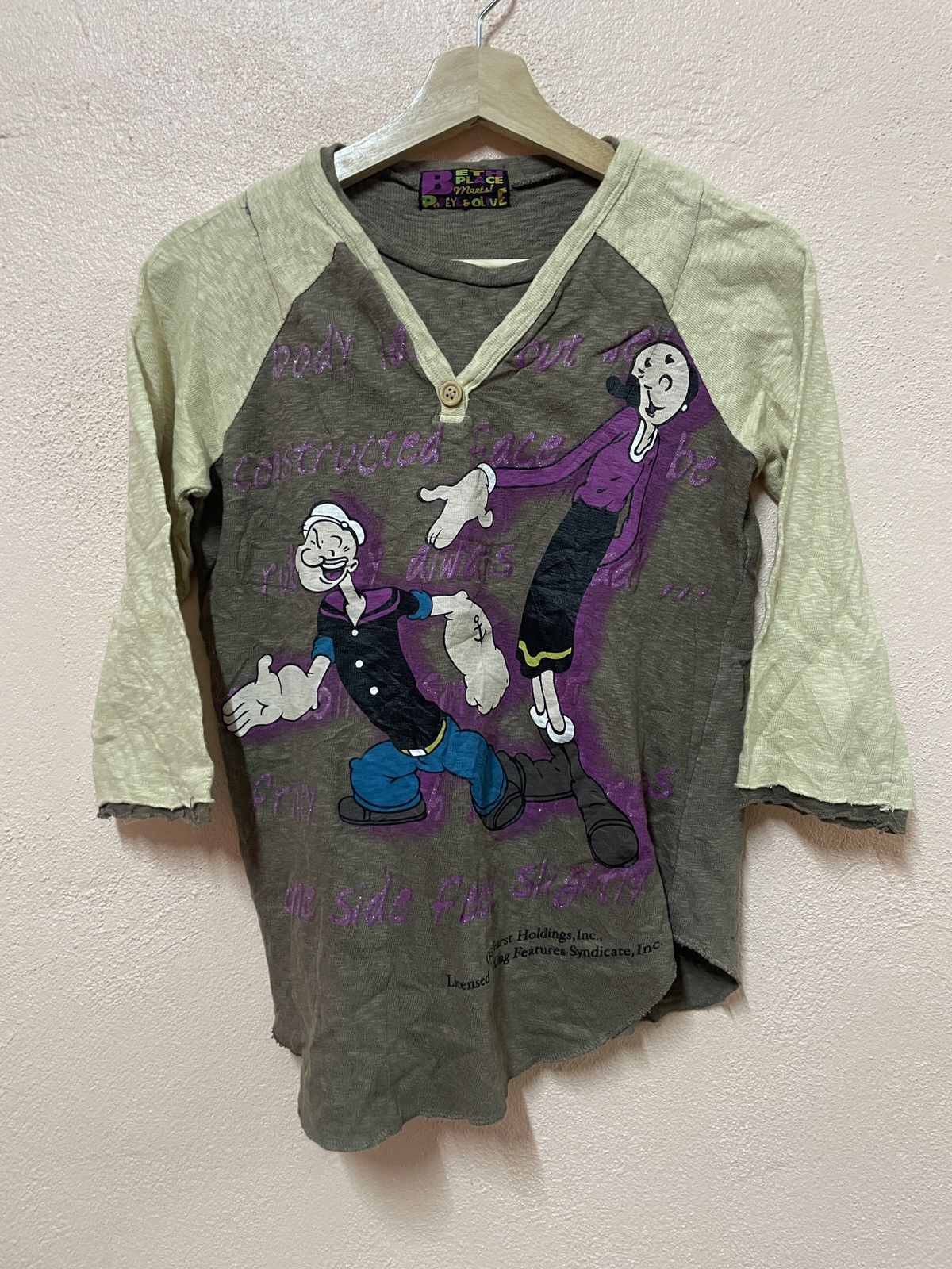 Cartoon Network × Vintage Vintage Popeye & Olive cartoon network Big Logo streetwear S Size US S / EU 44-46 / 1 - 1 Thumbnail