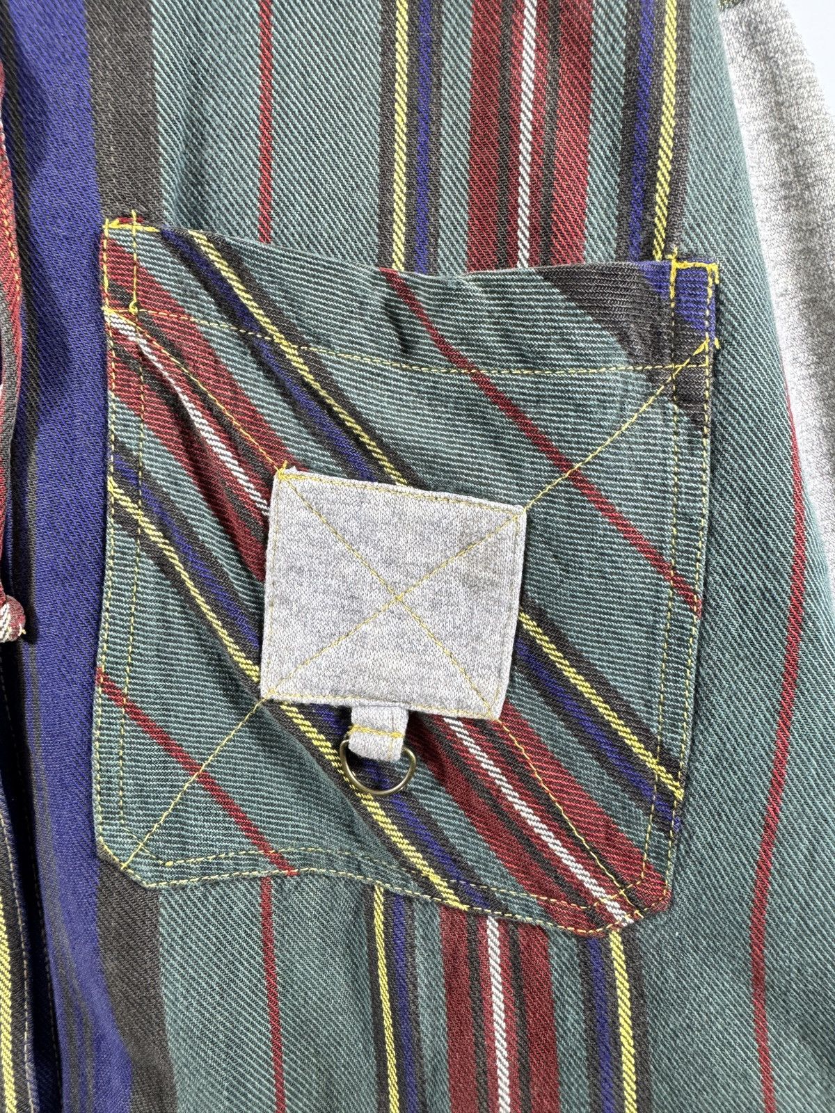 Japanese Brand 🔥 Braetan stripes Hoodie button light Jacket Size US XL / EU 56 / 4 - 6 Thumbnail