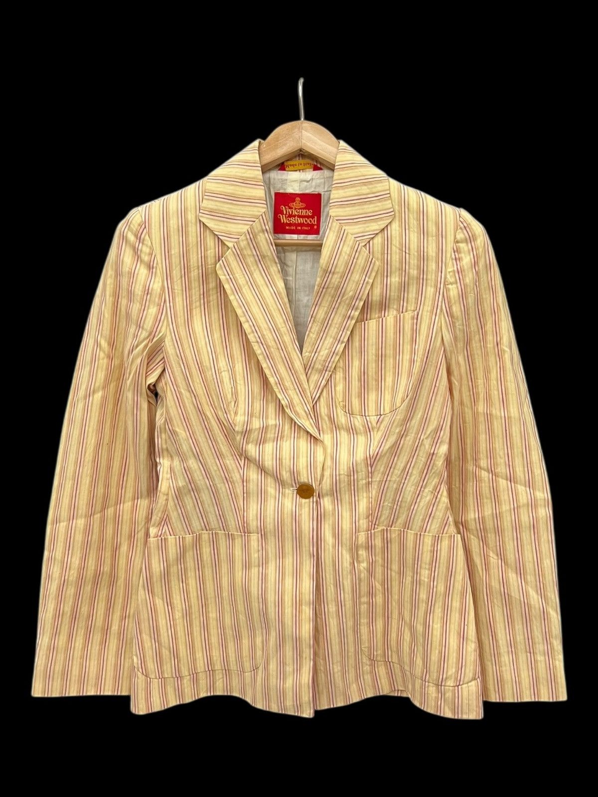 Vivienne Westwood Vivienne Westwood Striped Blazer – Made in Italy Size M / US 6-8 / IT 42-44 - 1 Thumbnail