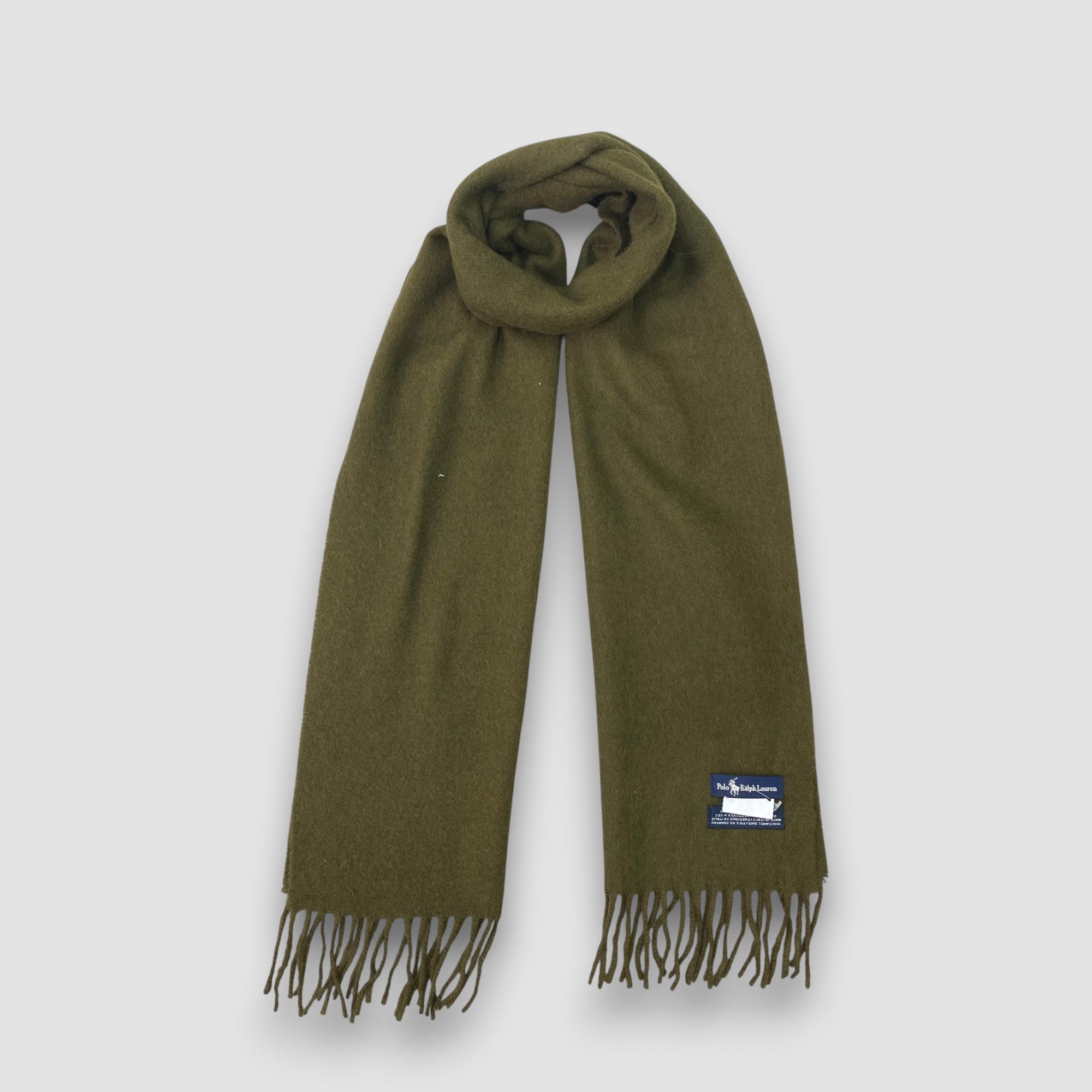 Polo Ralph Lauren Vintage Polo Ralph Lauren Scarf Muffler Wool Fringe Scarves Size ONE SIZE - 1 Thumbnail