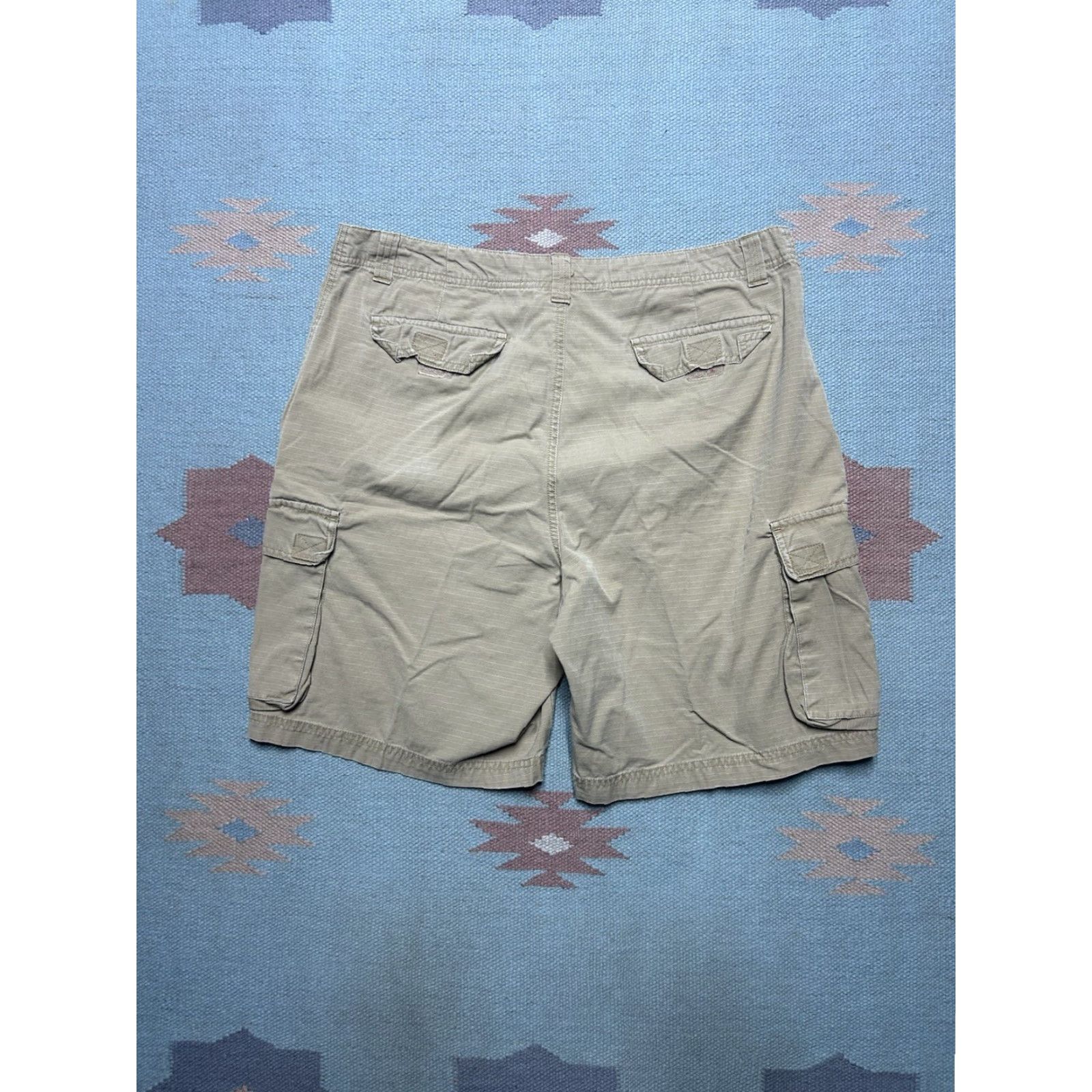 Vintage Emergency Exit cargo shorts Men’s 36 lightweight cotton ripstop khaki tan hiking Beige Summer Size US 36 / EU 52 - 5 Thumbnail