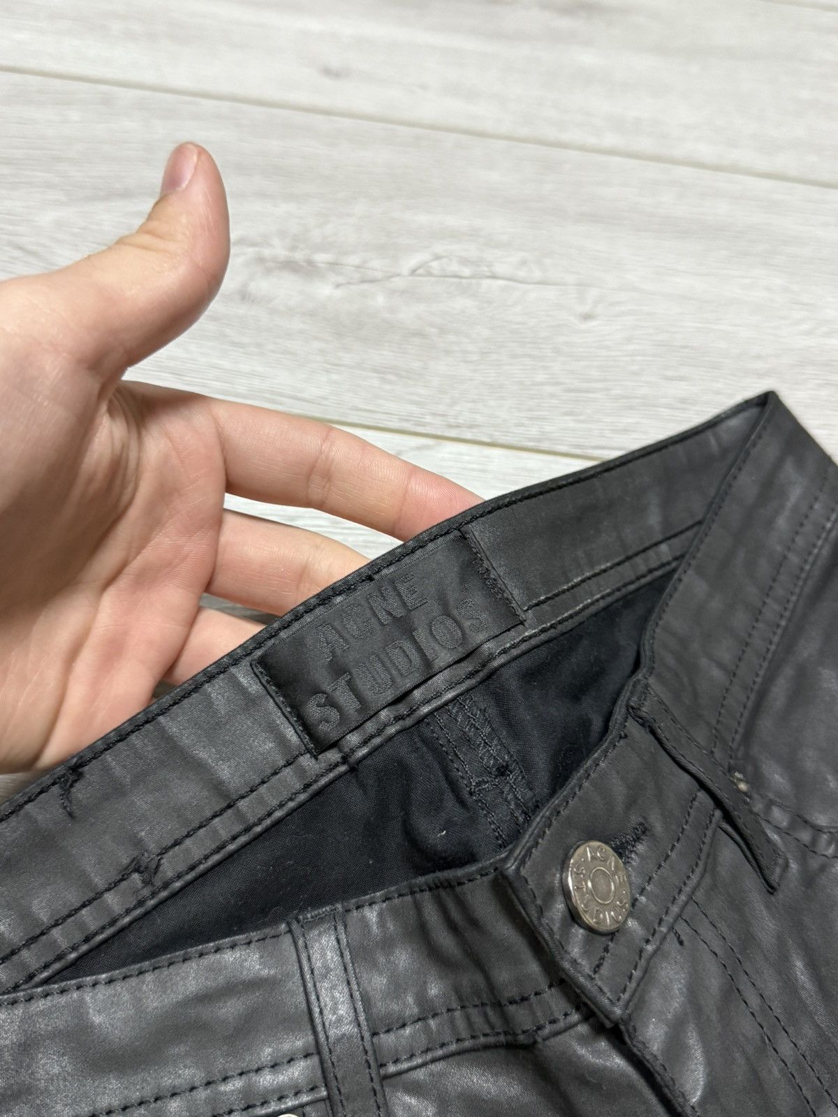 Acne Studios Acne Studios low pleather pants slim Size 28" / US 6 / IT 42 - 2 Thumbnail