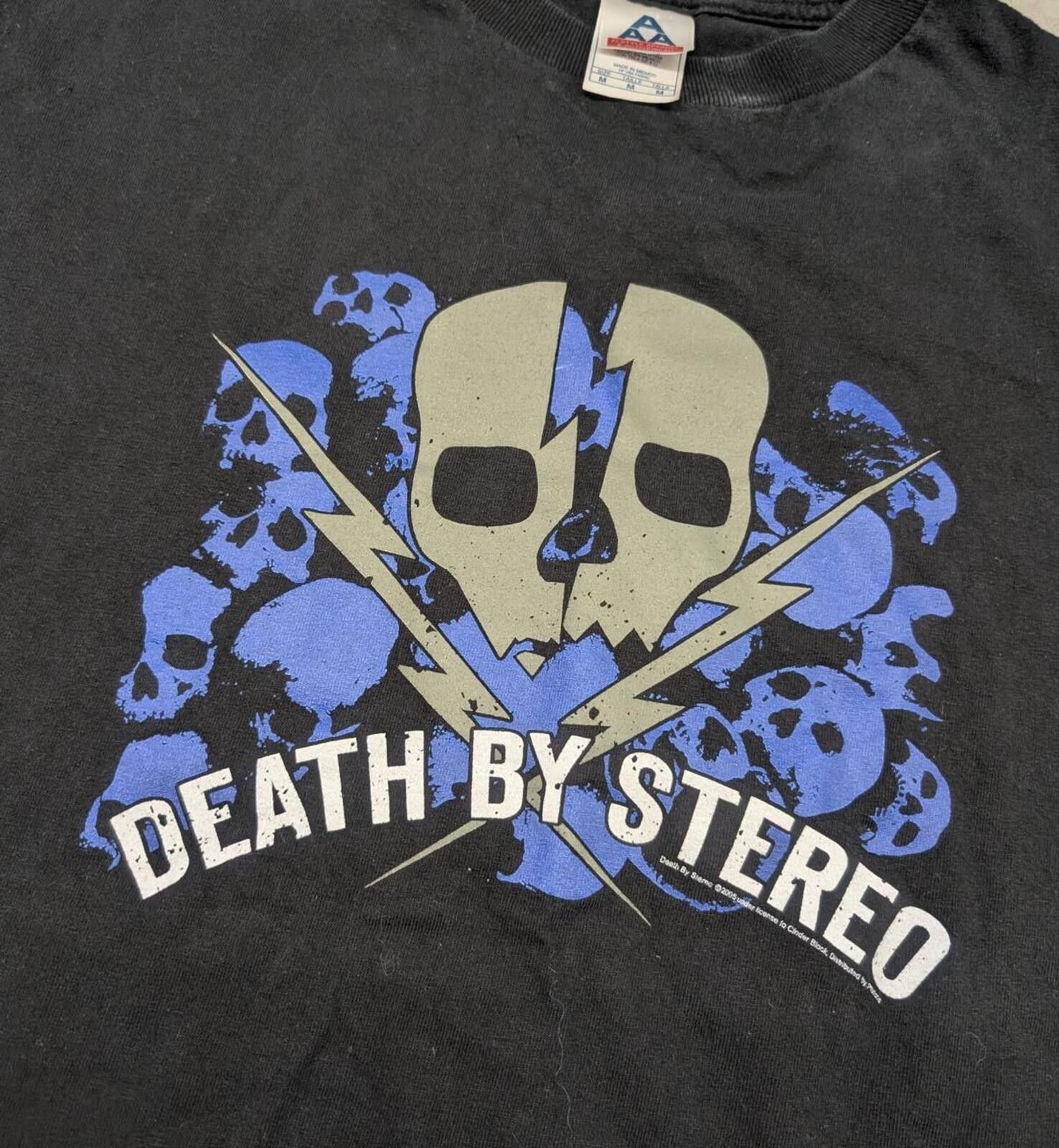 AAA Vintage Y2K Death By Stereo 2005 Band T-shirt Size US M / EU 48-50 / 2 - 2 Thumbnail