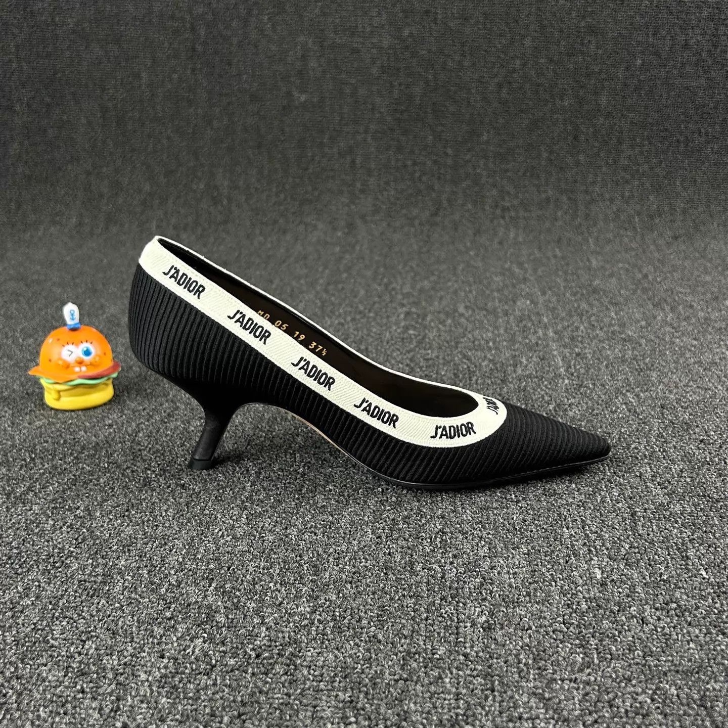 Dior Dior Women's Black Kitten Heel Pumps 37.5 Size US 7 / IT 37 - 4 Thumbnail