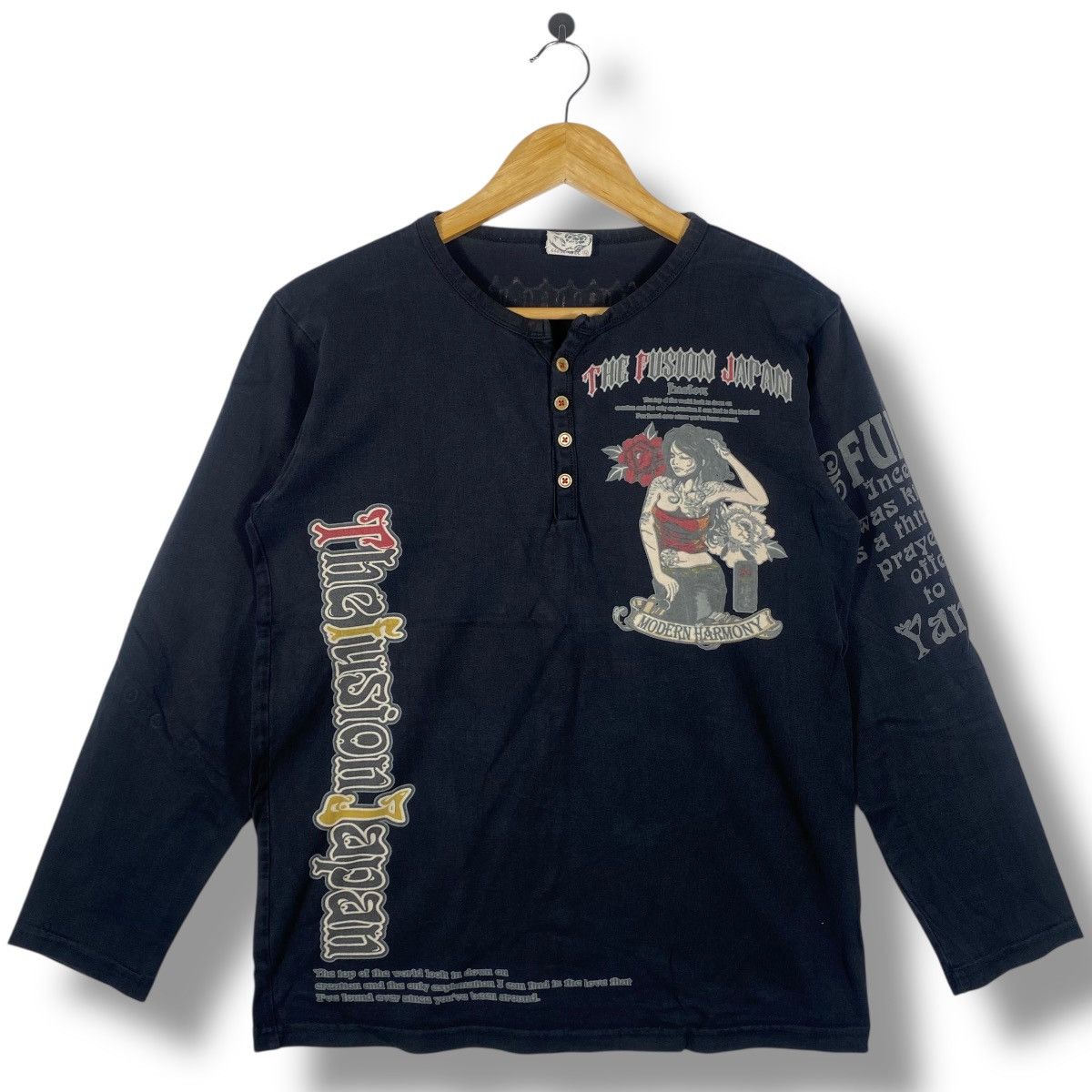 Japanese Brand Japanese Brand CURE ALL The Fusion Japan Longsleeve Tee Size US M / EU 48-50 / 2 - 3 Thumbnail