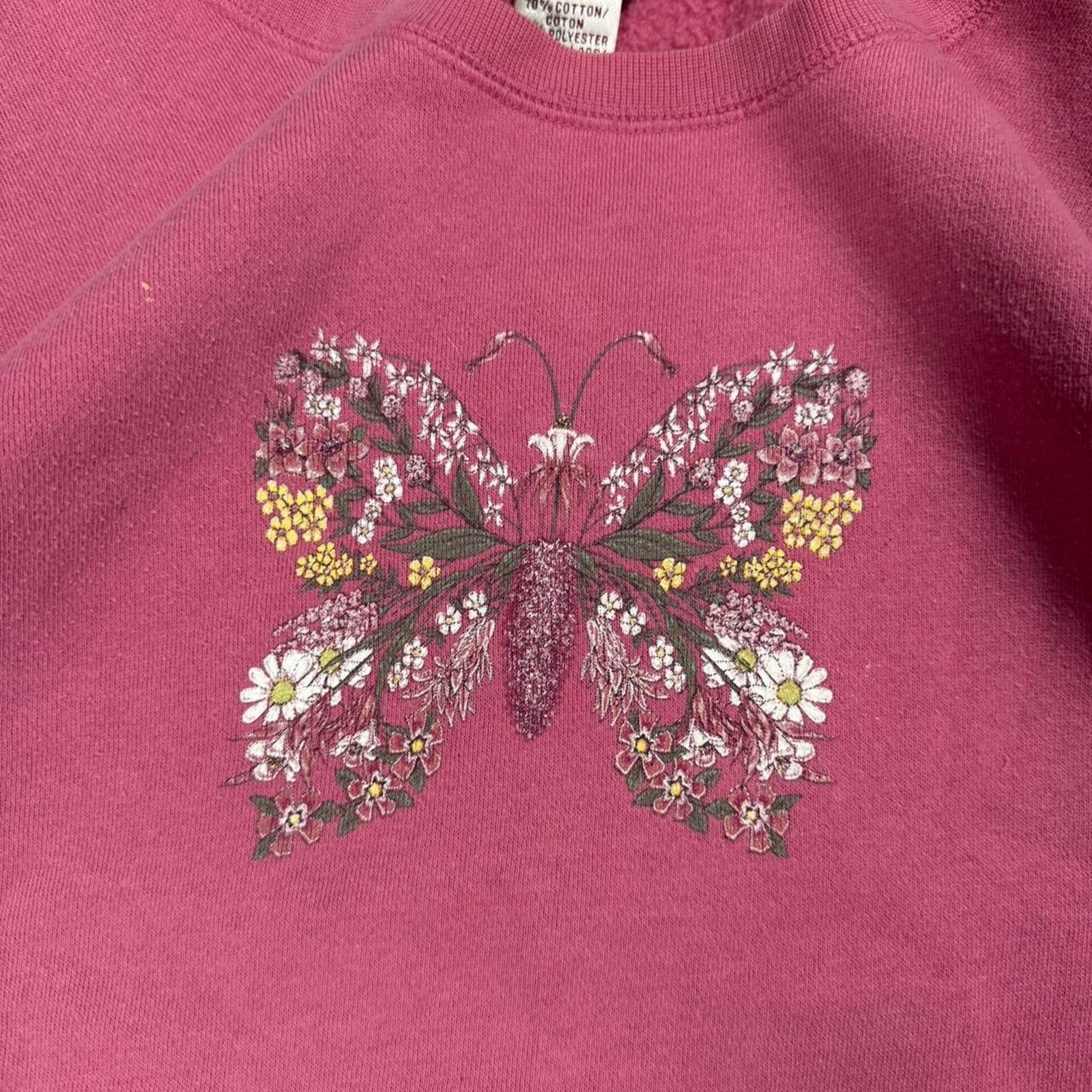 Other Pink butterfly crewneck sweatshirt Size M / US 6-8 / IT 42-44 - 3 Thumbnail