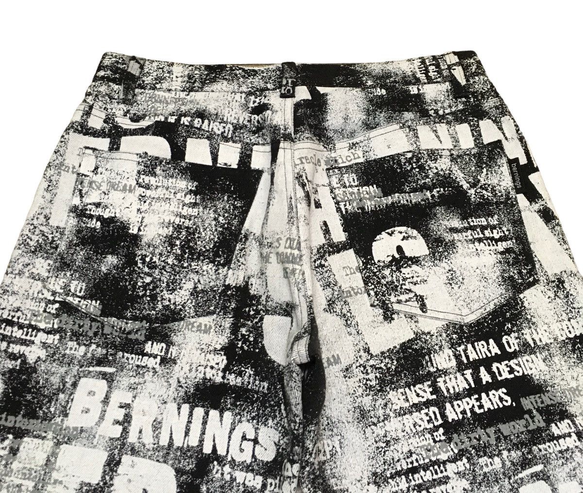 20471120 × Japanese Brand × Seditionaries Rare Design Vintage Brand Bernings Sho Fullprint Jeans 1990s Size US 29 - 4 Thumbnail