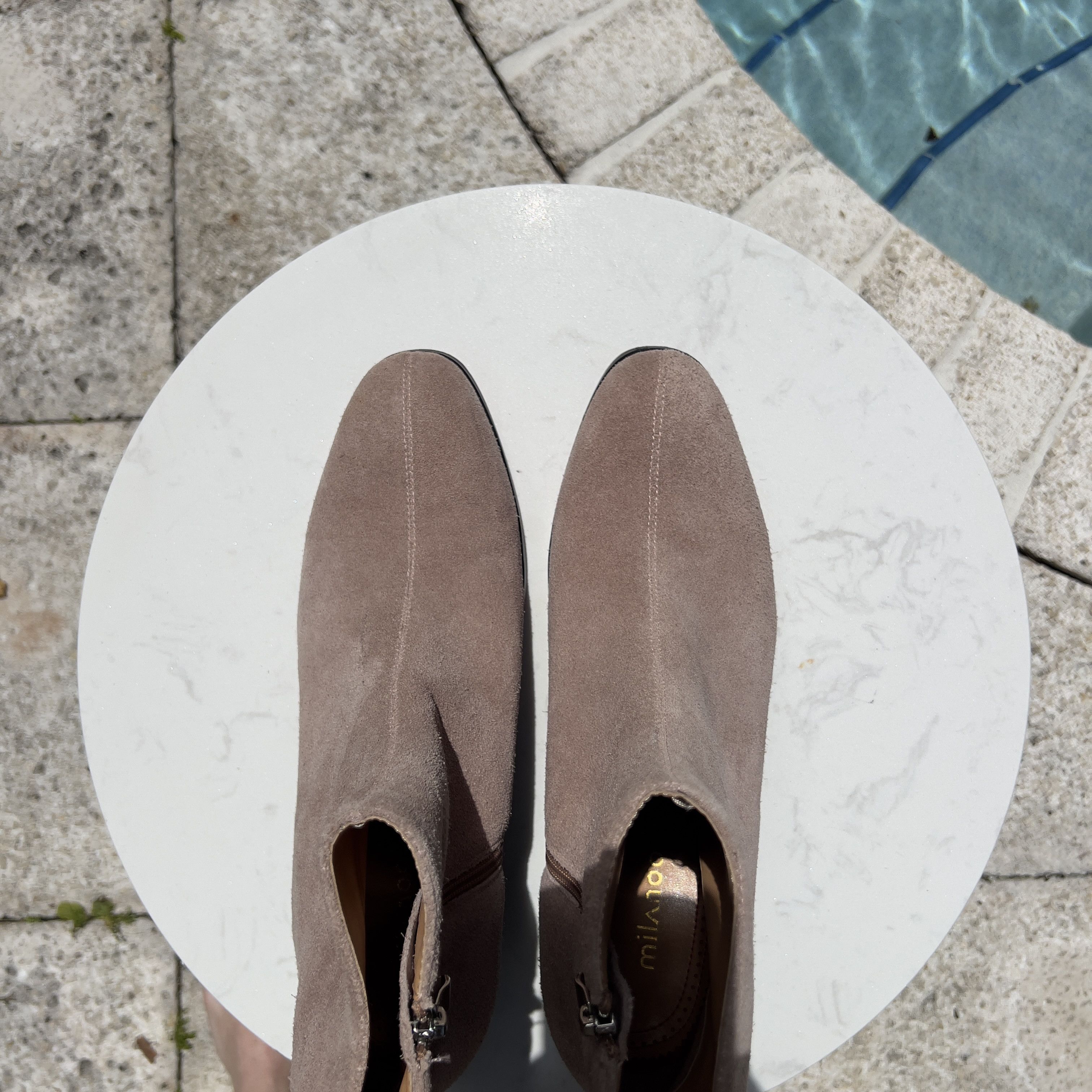 Other Milano Light Brown Suede Round Toe Chelsea Boots Size US 11 / EU 44 - 4 Thumbnail