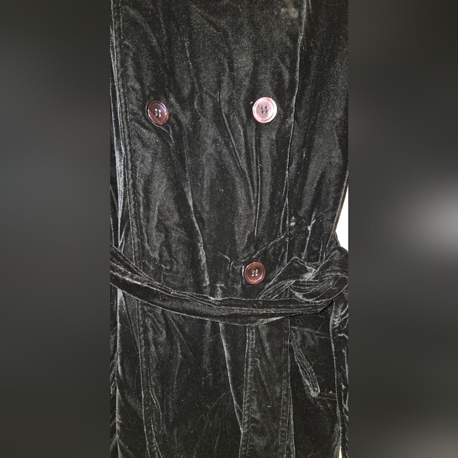 CNCPTS INC International Concepts vintage velvet trench, size M Size M / US 6-8 / IT 42-44 - 5 Thumbnail