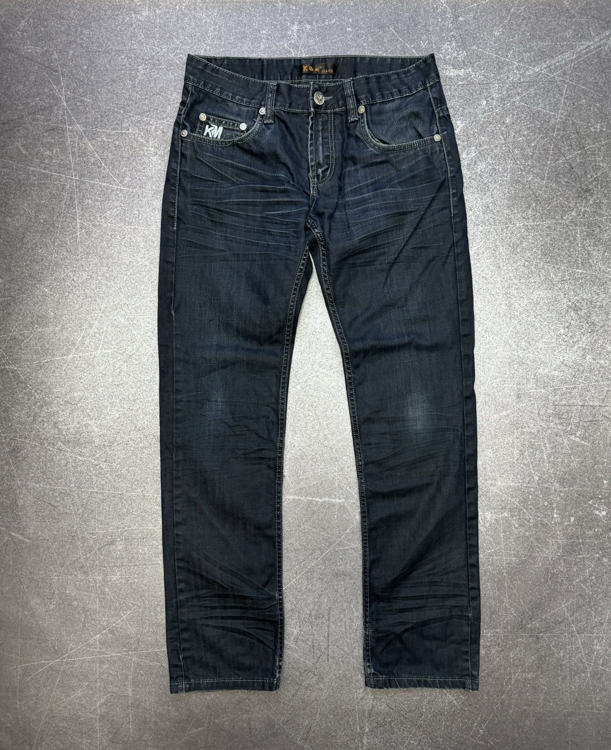 Japanese Brand Avant Garde Japanese Style Ed Hardy Kosmo Lupo Jeans Size US 31 - 2 Thumbnail
