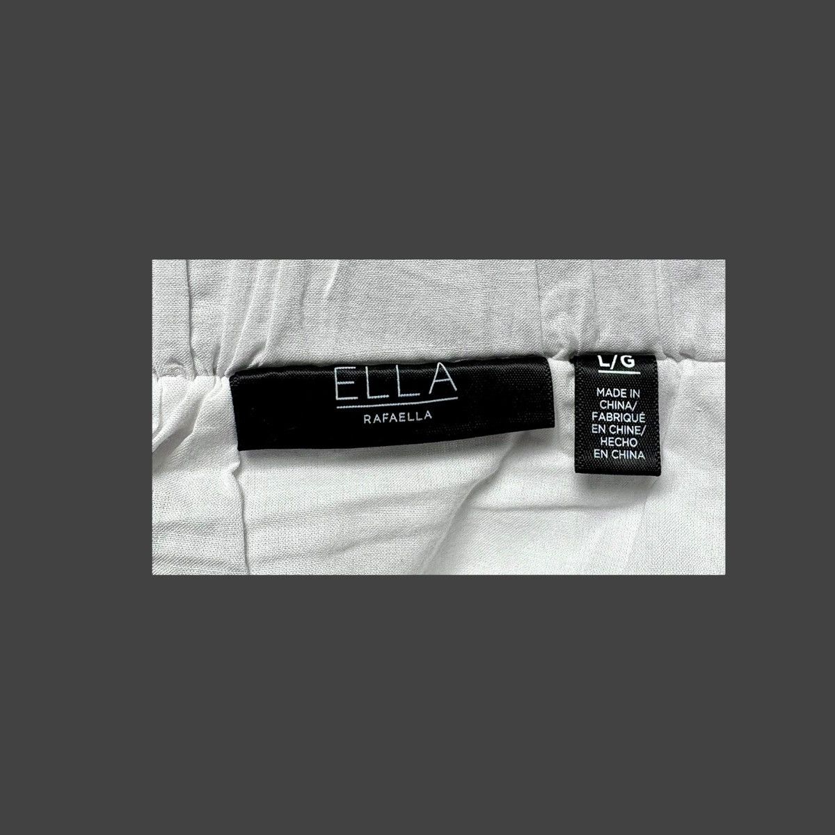 Other Ella by Rafaella Women’s White Tiered Midi Dress Sz Large Size L / US 10 / IT 46 - 12 Thumbnail