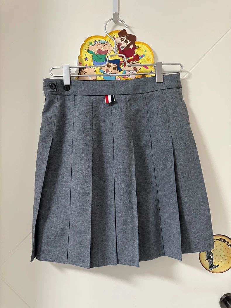 Thom Browne Thom Browne Grey pleated skirt Size 26" / US 2 / IT 38 - 2 Thumbnail