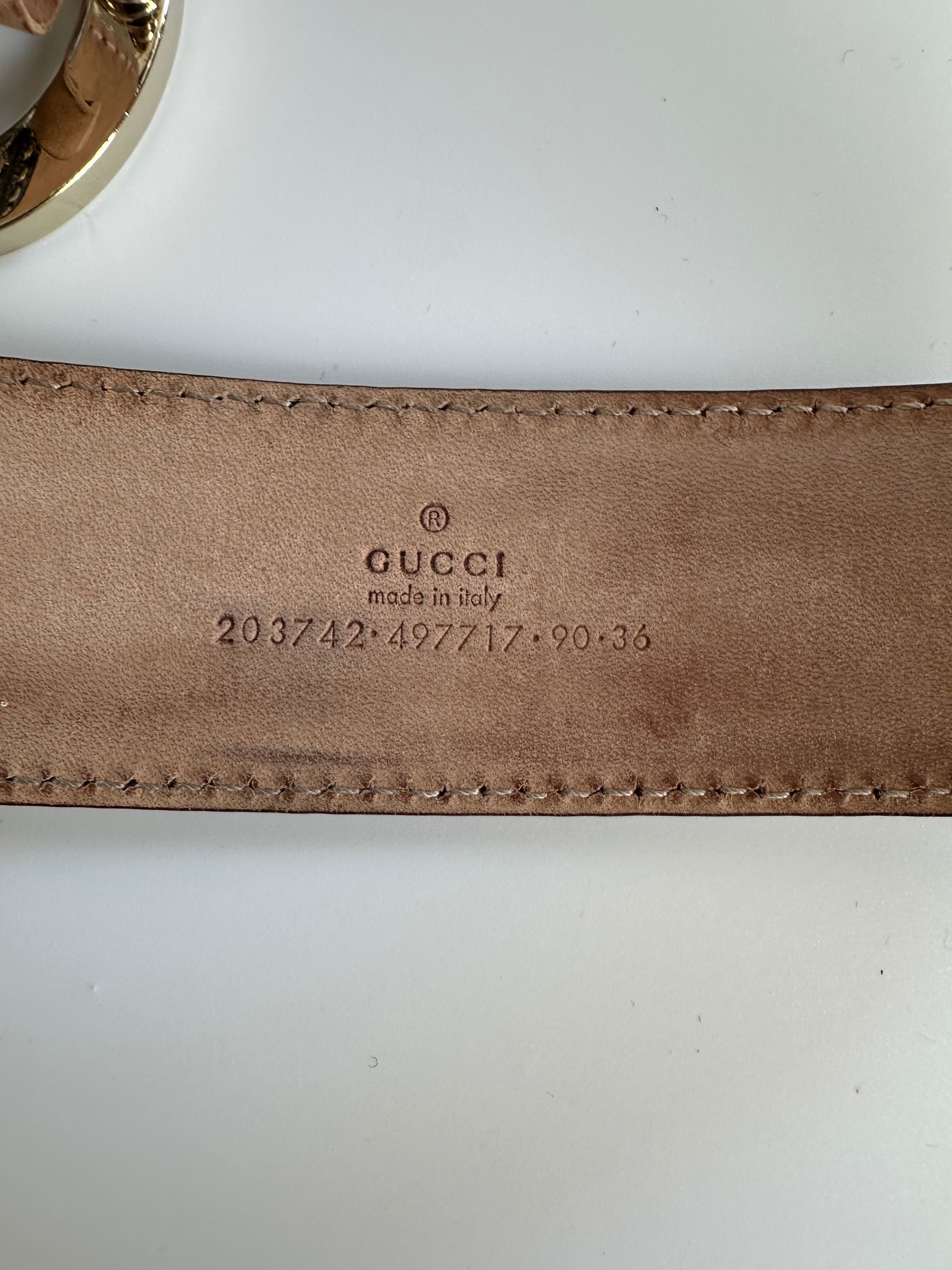 Gucci GUCCI G Buckle patent Leather Belt Bronze Size ONE SIZE - 7 Thumbnail