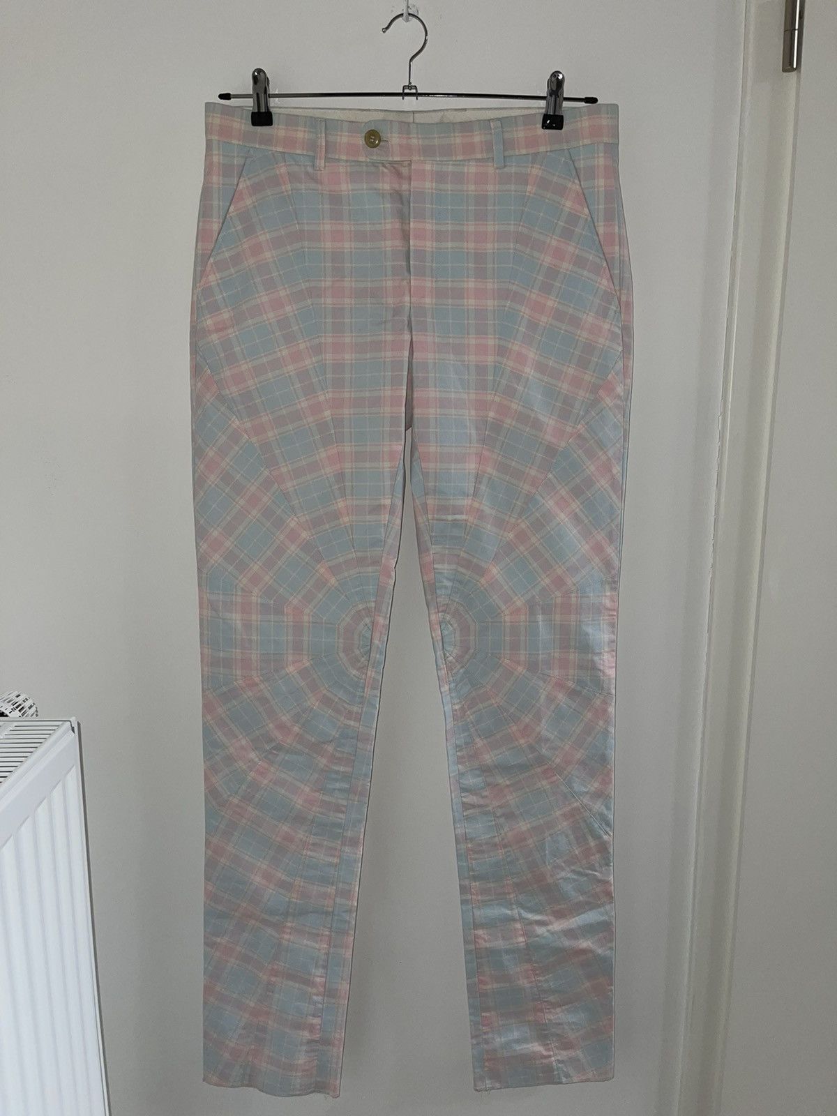 Walter Van Beirendonck Walter Van Beirendonck SS12 Spider Web Checkered Pants Size US 32 / EU 48 - 3 Thumbnail