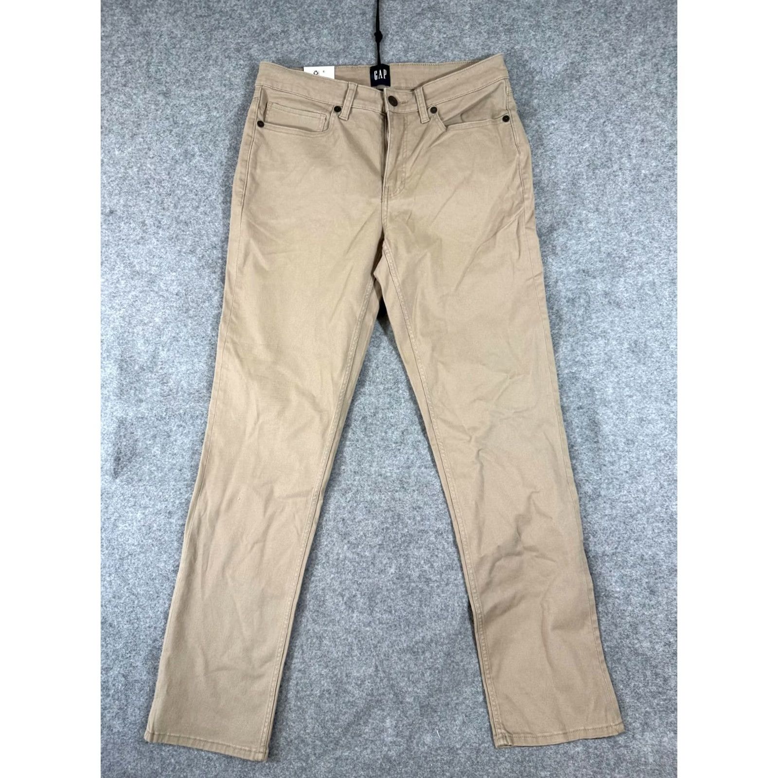 Gap Gap 5-Pocket Pants Mens 32x32 Khaki Beige Slim Fit Super Soft Stretch Twill Straight Leg NWT Size US 32 / EU 48 - 2 Thumbnail