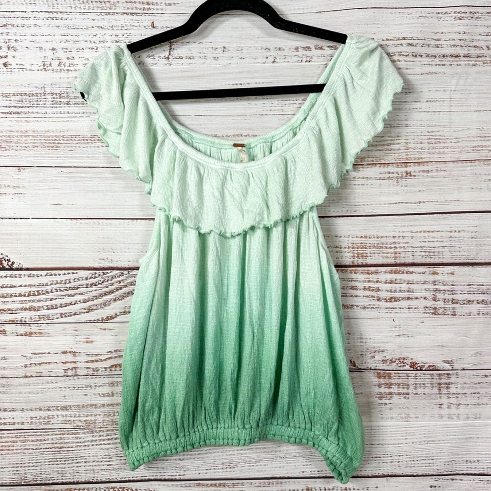 Free People Free People Cora Lee Off the Shoulder Ombré Top, EUC, Medium Size M / US 6-8 / IT 42-44 - 4 Thumbnail