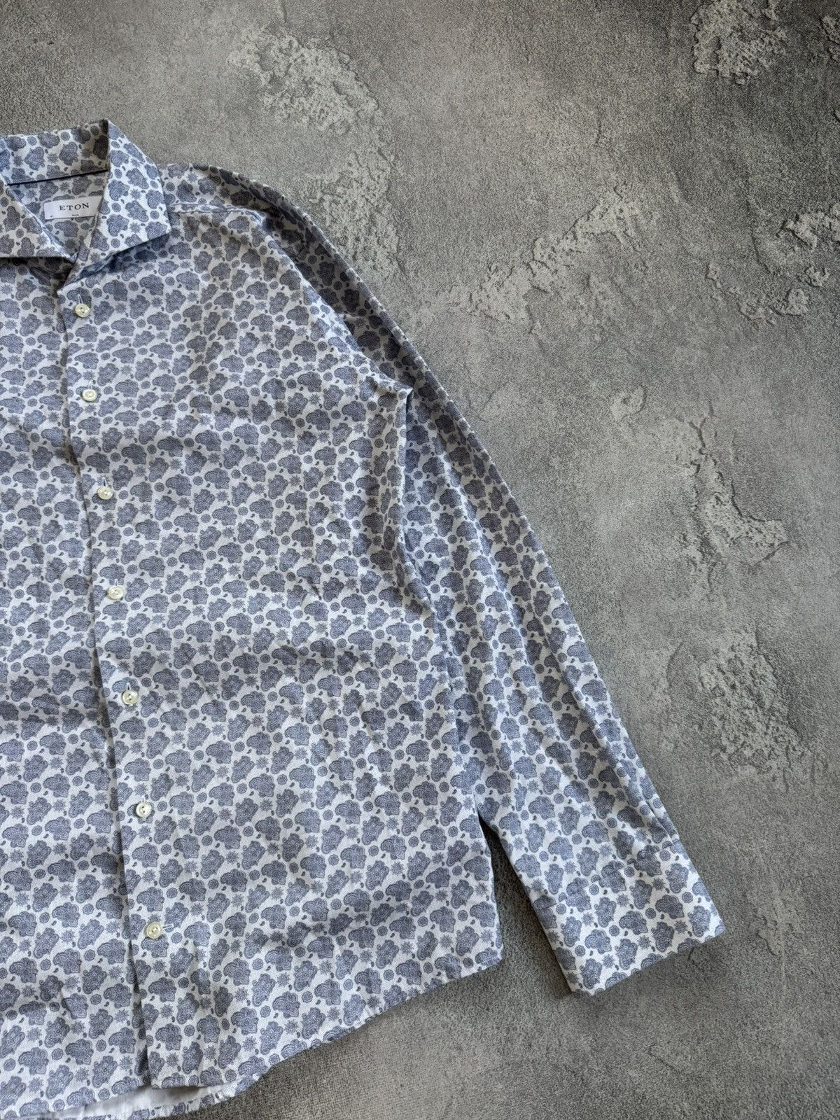 Eton Eton 41/16 size all printed flowers shirt button up long Size US L / EU 52-54 / 3 - 8 Thumbnail