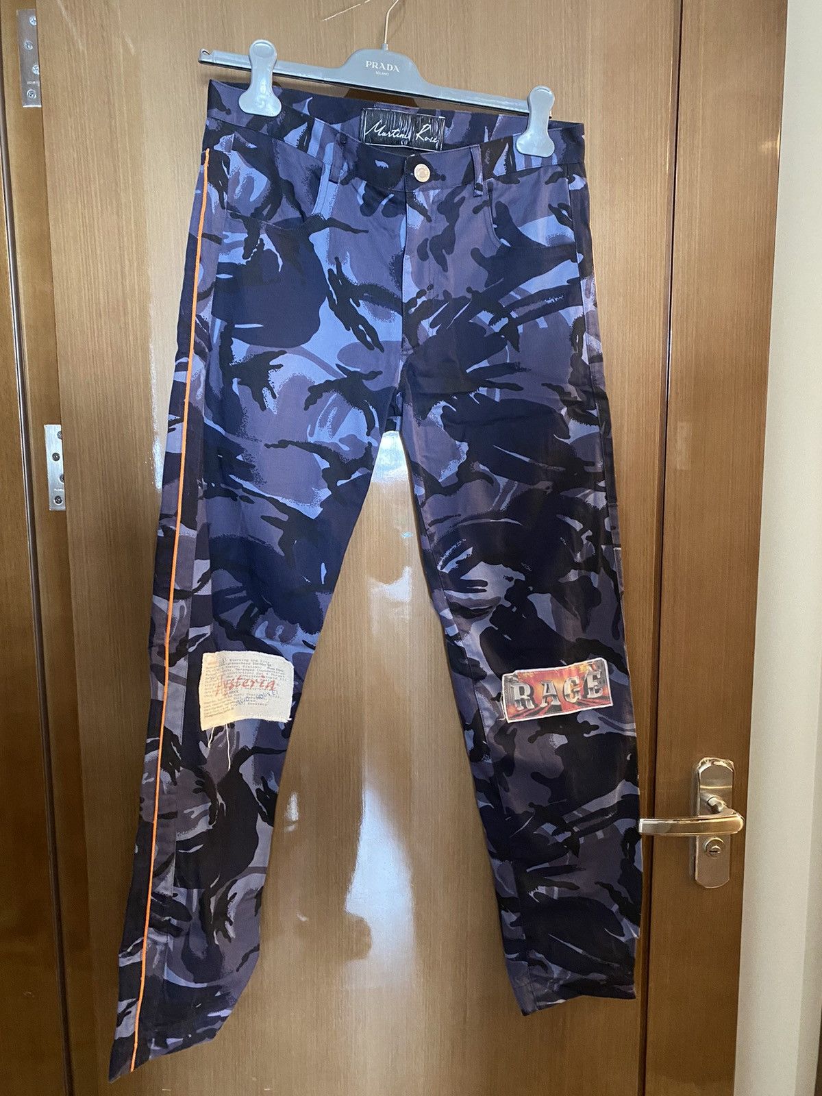 Martine Rose Camo patch RAGE pants Size US 30 / EU 46 - 1 Thumbnail