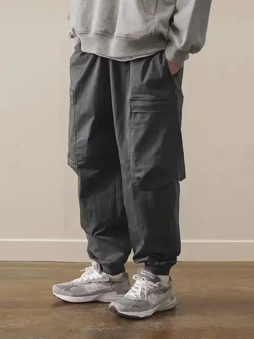 Jean 20SS Indigo Union Japan Grey Worker Jogger Pants Size US 32 / EU 48 - 4 Thumbnail
