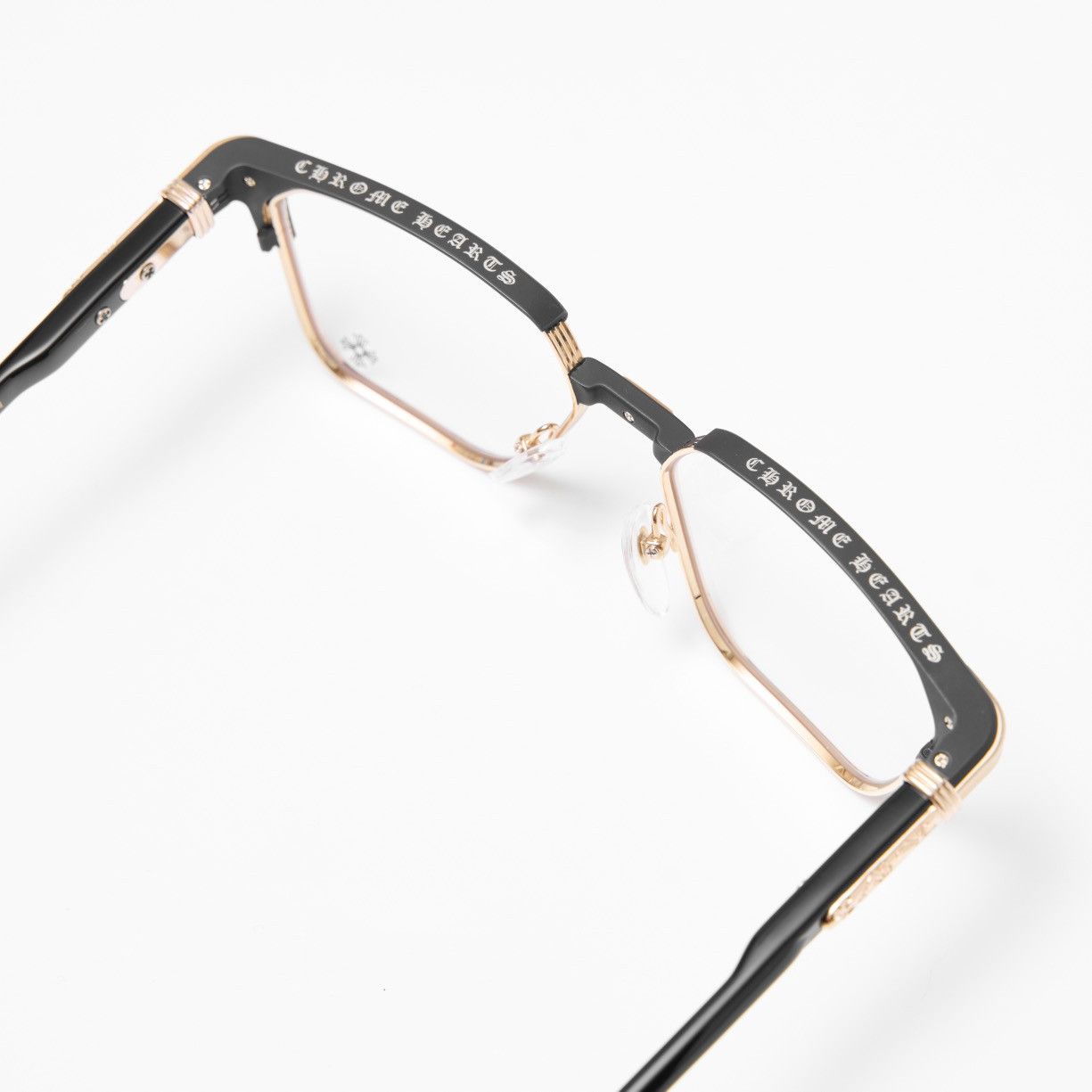 Chrome Hearts CHROME HEARTS BLAZIN MATTE BLACK/GOLD PLATED-BLACK-PLASTIC GLASSES Size ONE SIZE - 6 Thumbnail
