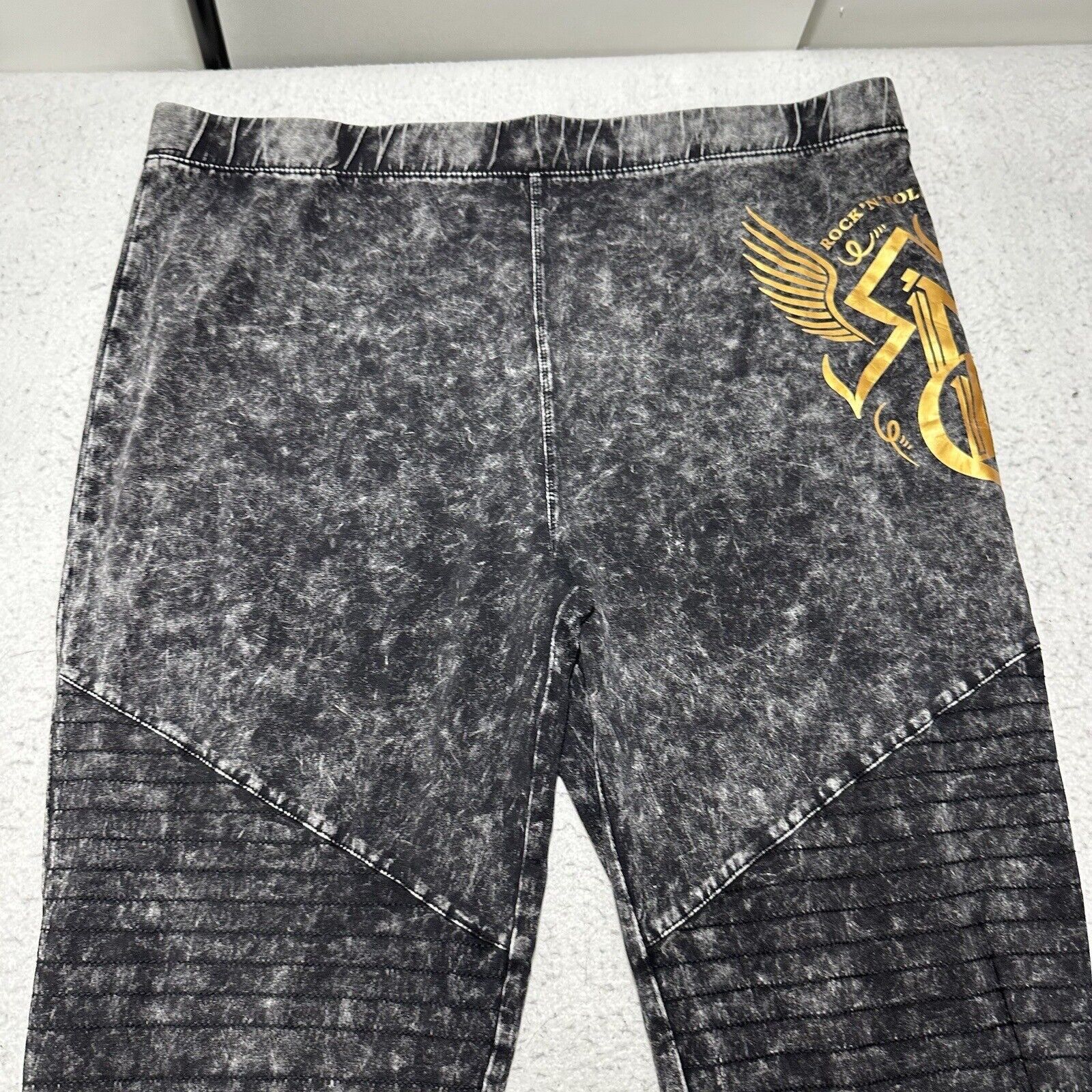 Disney Disney Parks XXL Rock 'n' Roller Coaster Leggings Pants Size 40" / US 18 - 2 Thumbnail