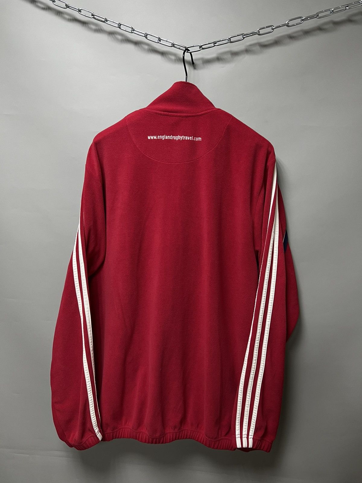 Adidas × Vintage Adidas British Irish Lions Training Fleece Jacket Rugby Zip Size US L / EU 52-54 / 3 - 11 Thumbnail