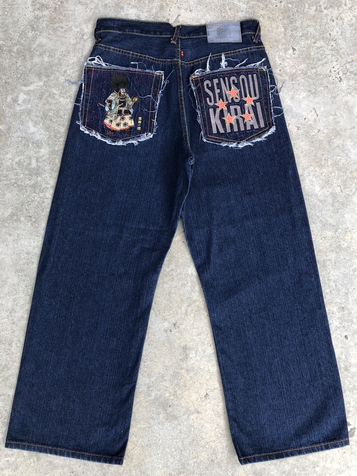 RMC Jeans Red Monkey Company Embroidered Jeans Baggy Jeans Hip Hop Size US 32 / EU 48 - 1 Thumbnail