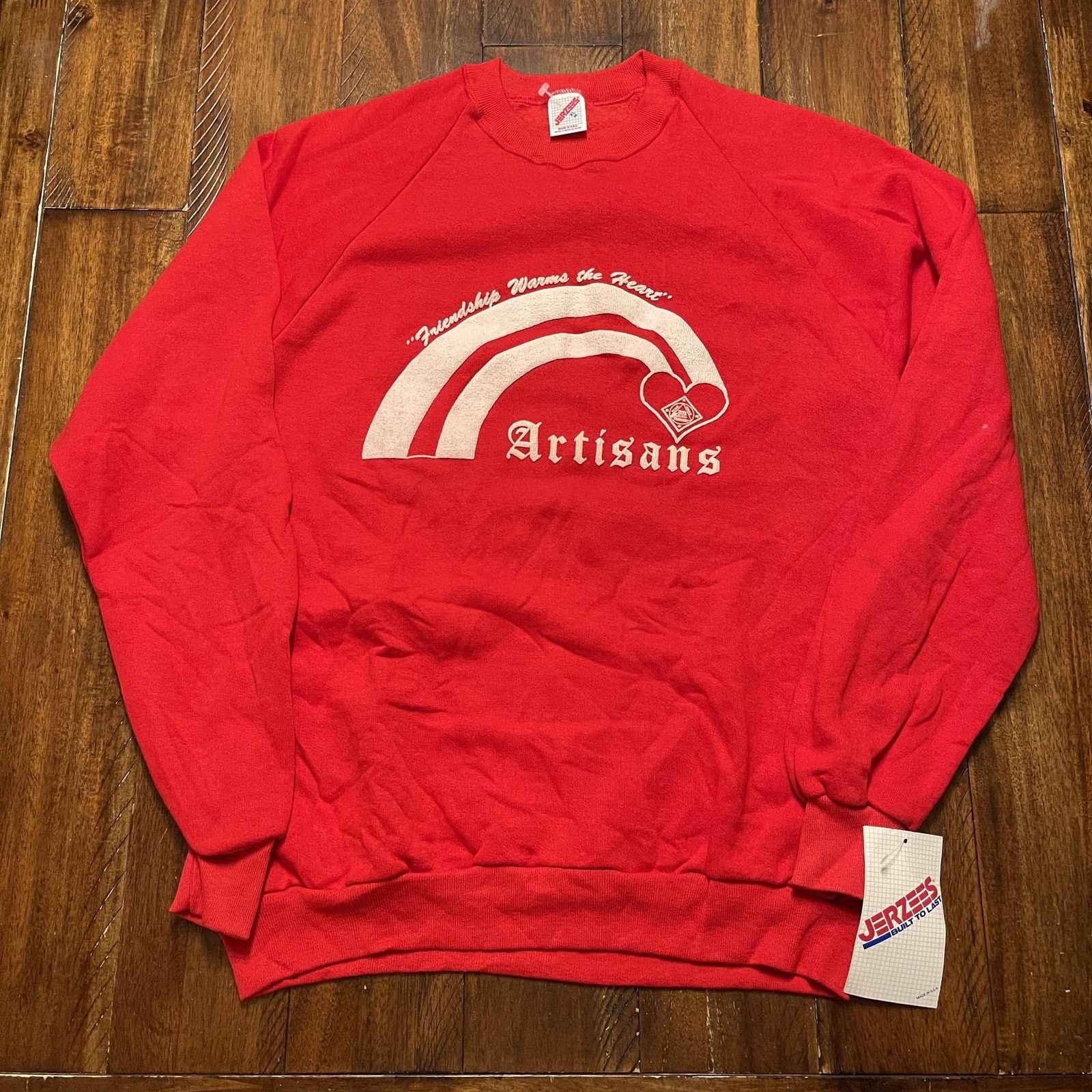 Jerzees Vtg Jerzees Sweatshirt XL Artisans Friendship Warm Heart NWT Size US XL / EU 56 / 4 - 2 Thumbnail