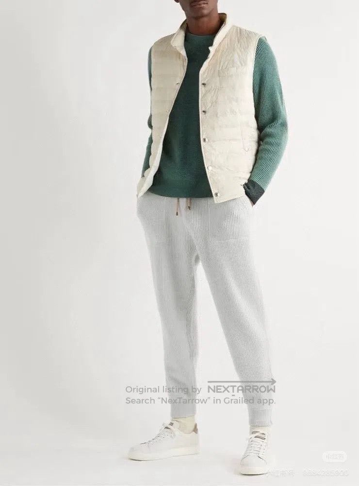 Brunello Cucinelli Brunello Cucinelli size M English ribbed cashmere sweatpant Size US 30 / EU 46 - 2 Thumbnail