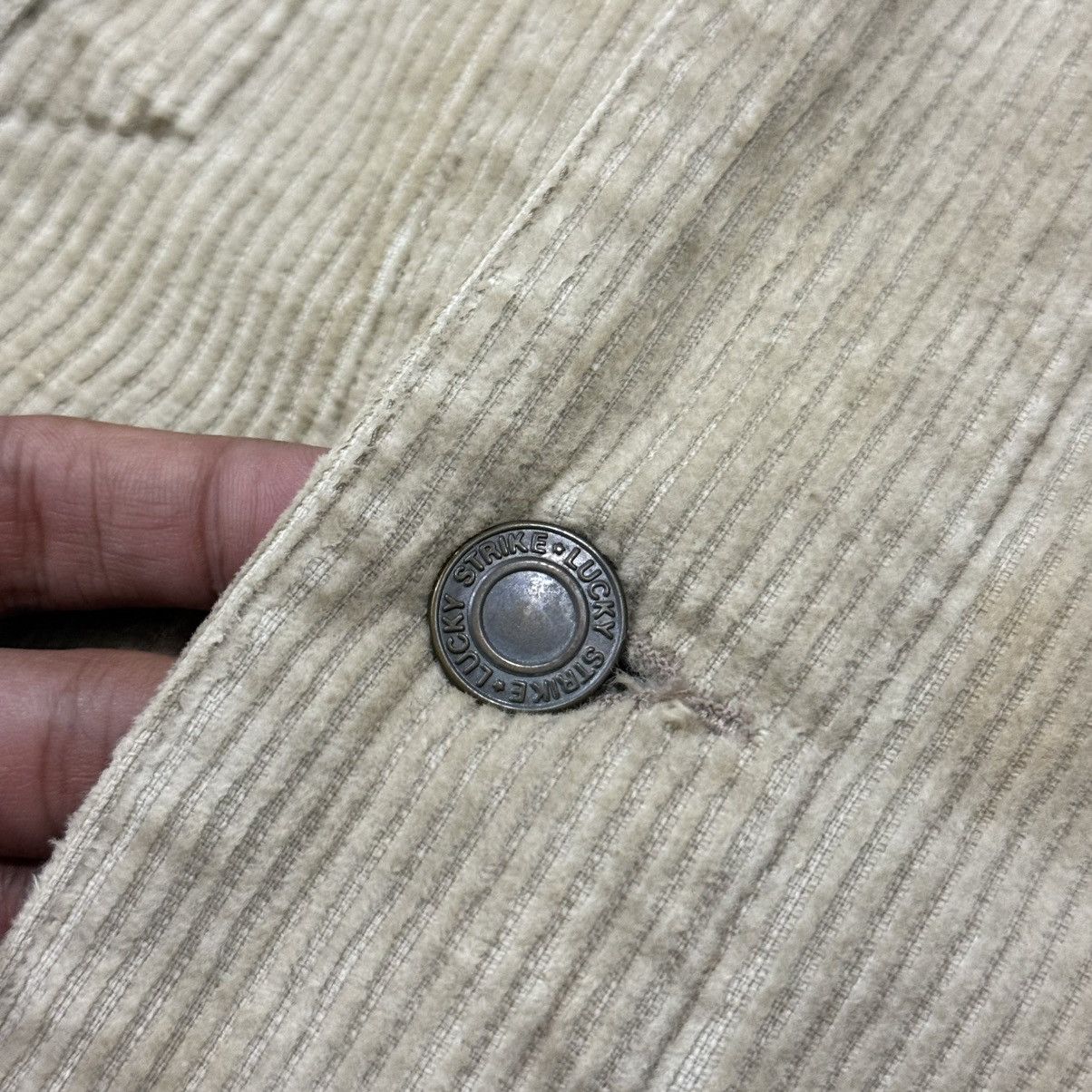 Vintage Lucky Strike Corduroy Trucker Western Jacket