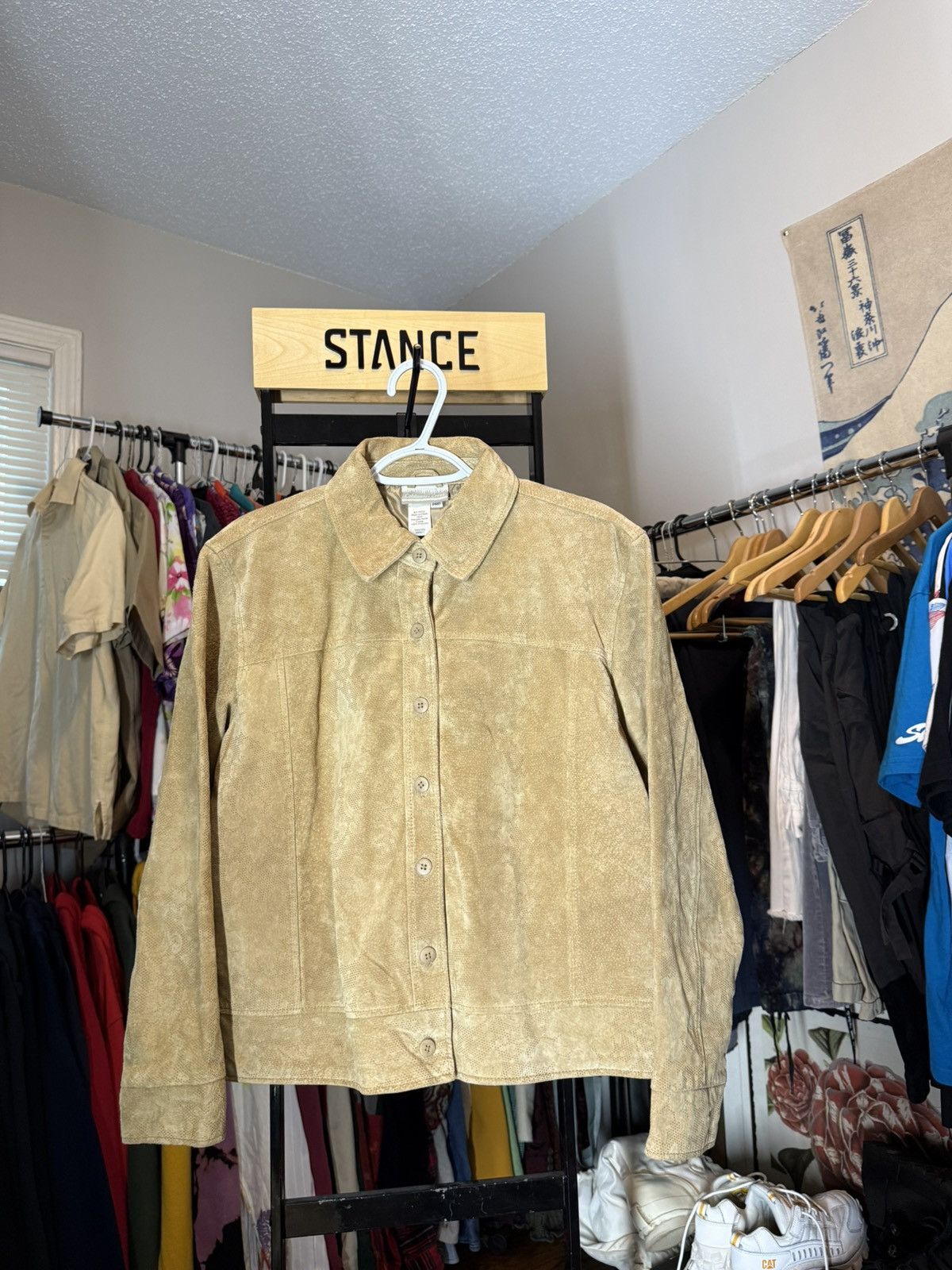 Coldwater Creek × Vintage Suede Jacket Size US S / EU 44-46 / 1 - 1 Thumbnail