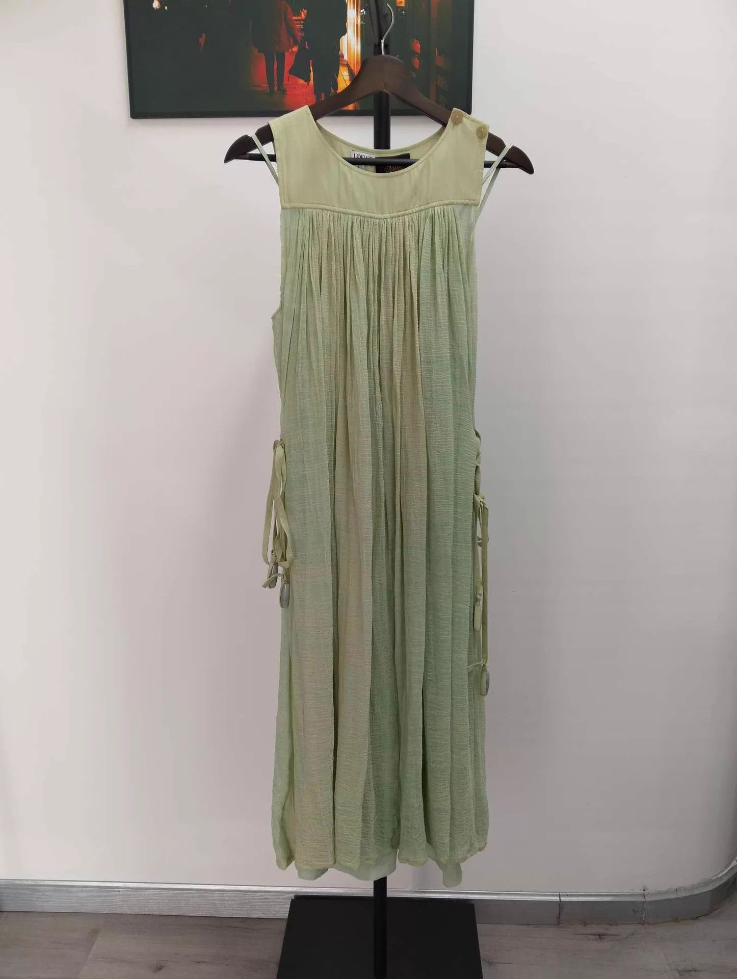 Loewe LOEWE Green Long Dress with Camisole 36 Size XS / US 0-2 / IT 36-38 - 1 Thumbnail