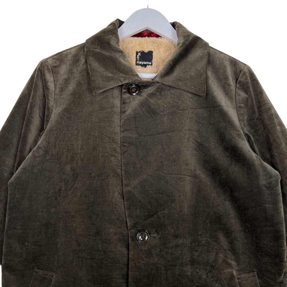 Japanese Brand 🔥 KFT HAYAMA VELVET LONG JACKET MADE IN JAPAN Size US S / EU 44-46 / 1 - 3 Thumbnail