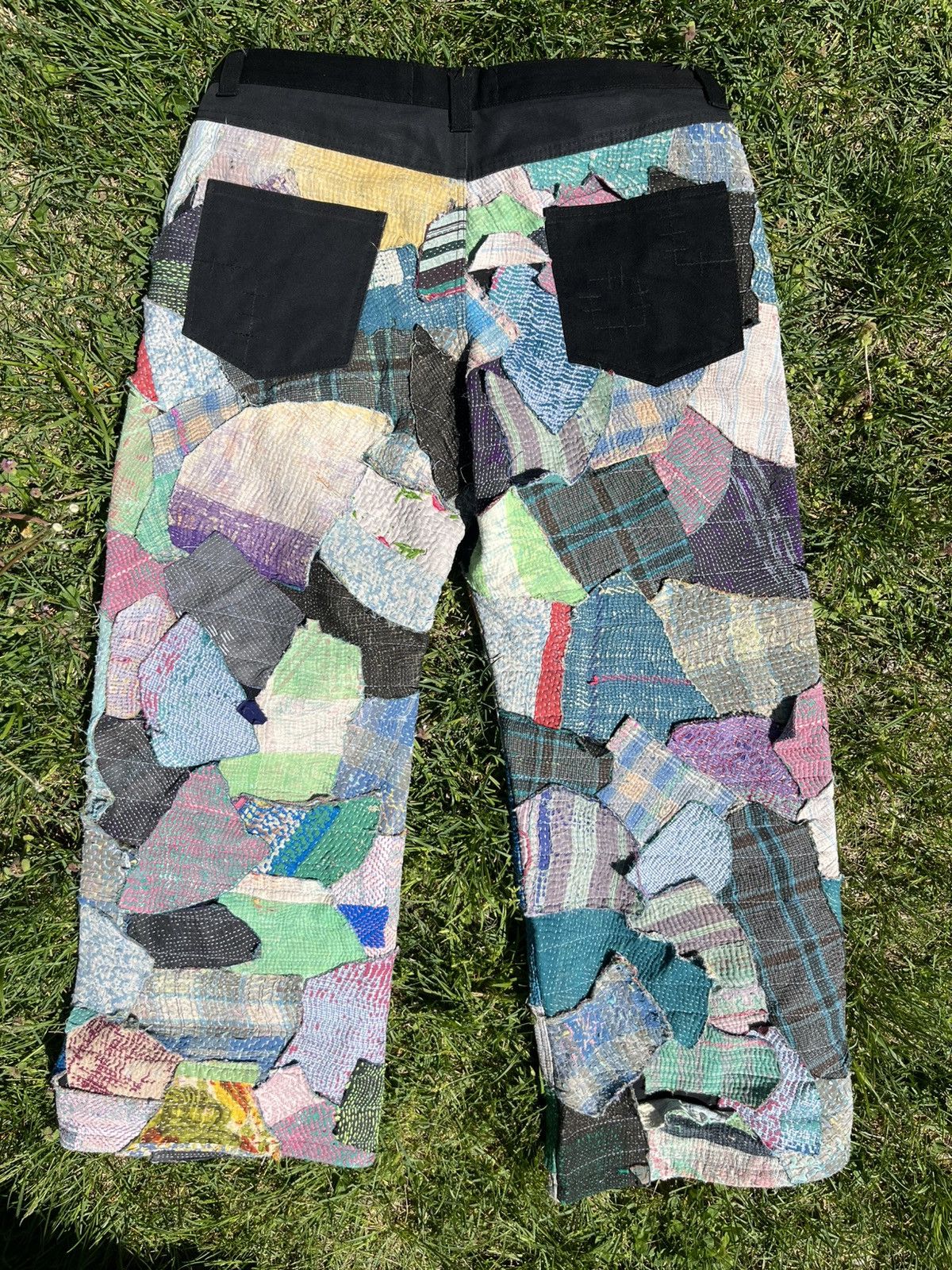 Kentucky Boy Tyler × Vintage Kentucky Boy Tyler Dogma Patchwork Pants 38 Size US 38 / EU 54 - 3 Thumbnail