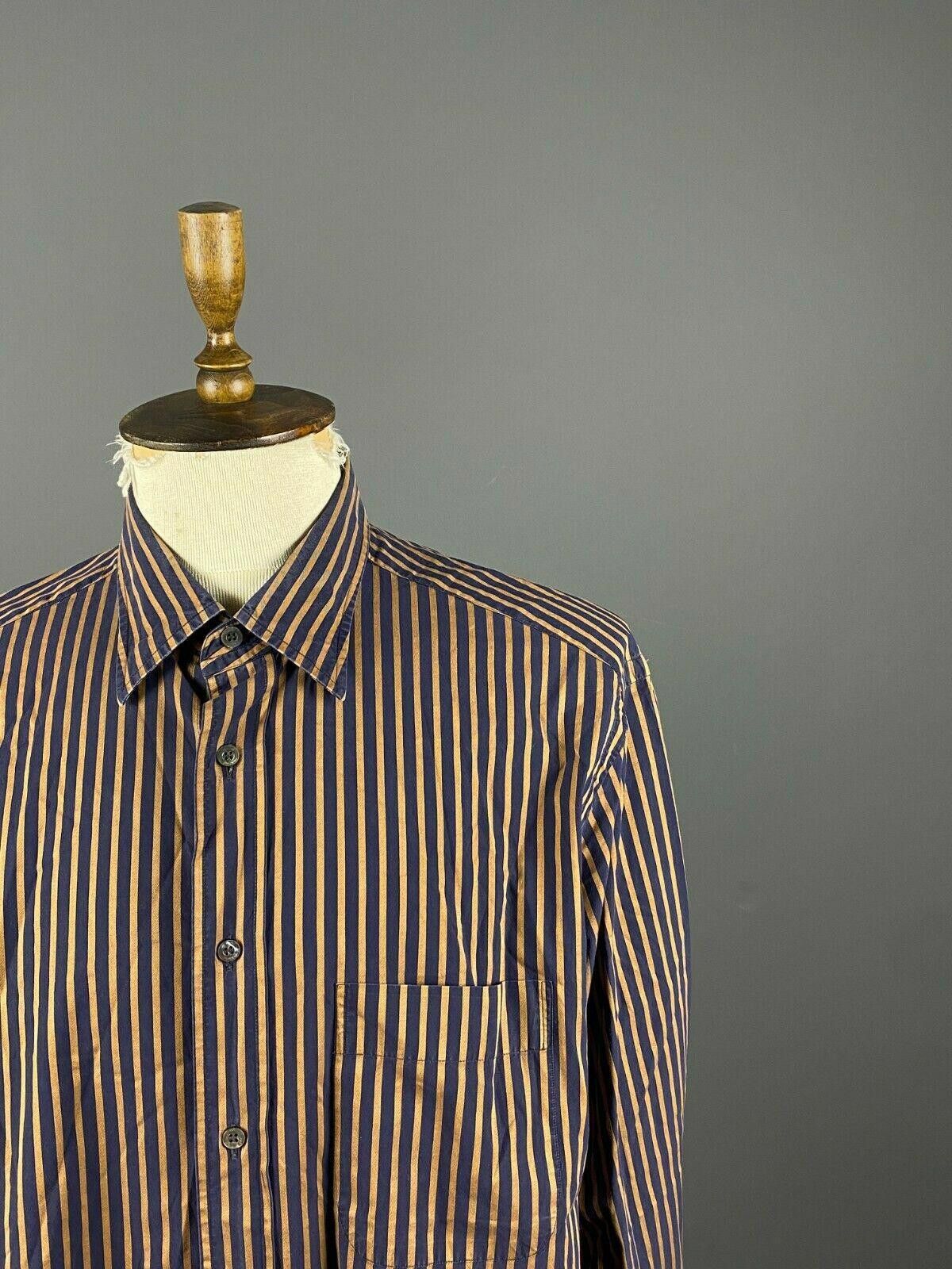 Brioni Men Brioni Stripe One Pocket Button Up Dress Shirt Size US M / EU 48-50 / 2 - 4 Thumbnail