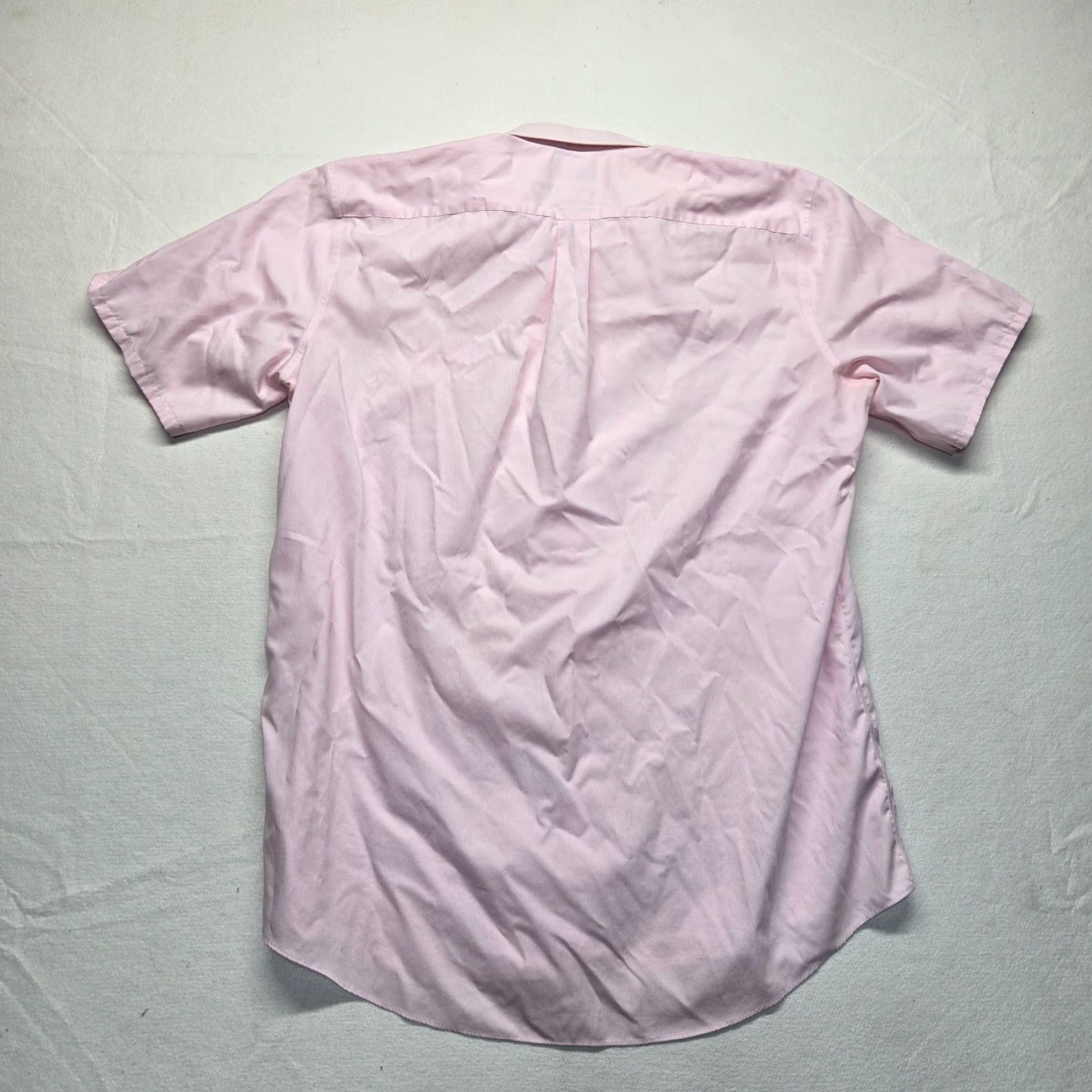 Stafford Stafford Shirt Men Adult Big & Tall Pink Long Sleeve Button-Down Collared 19 Chest 50 in Solid All Seasons Executive Pattern Church Office 90s? Size US XXL / EU 58 / 5 - 7 Thumbnail
