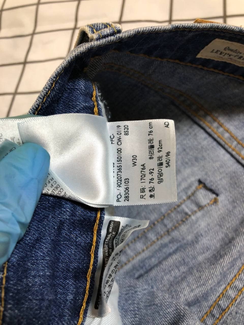 Levi's Levi's Premium Low Loose Straight Leg Zip Fly Jeans Size US 30 / EU 46 - 16 Thumbnail