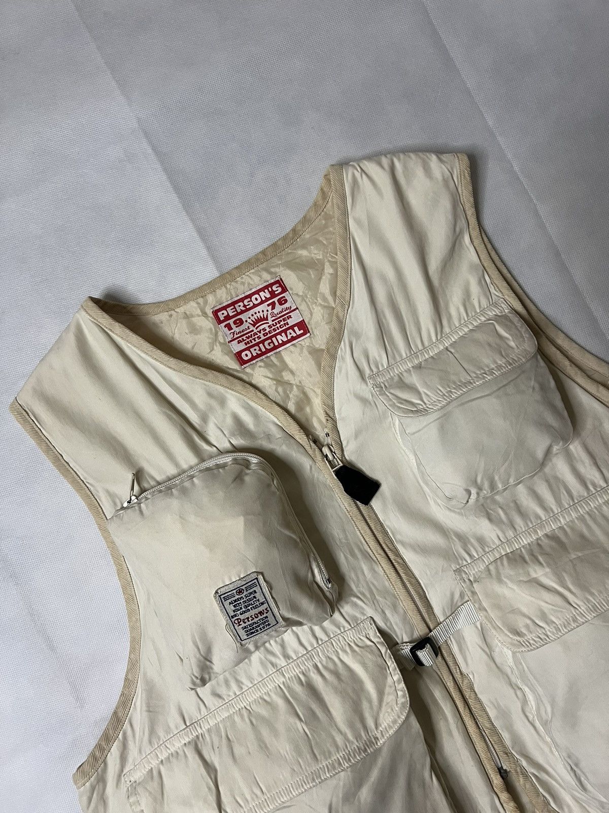 PERSON'S Vintage Embroidered Person's Multi Pocket Fishing Vest Size US L / EU 52-54 / 3 - 2 Thumbnail