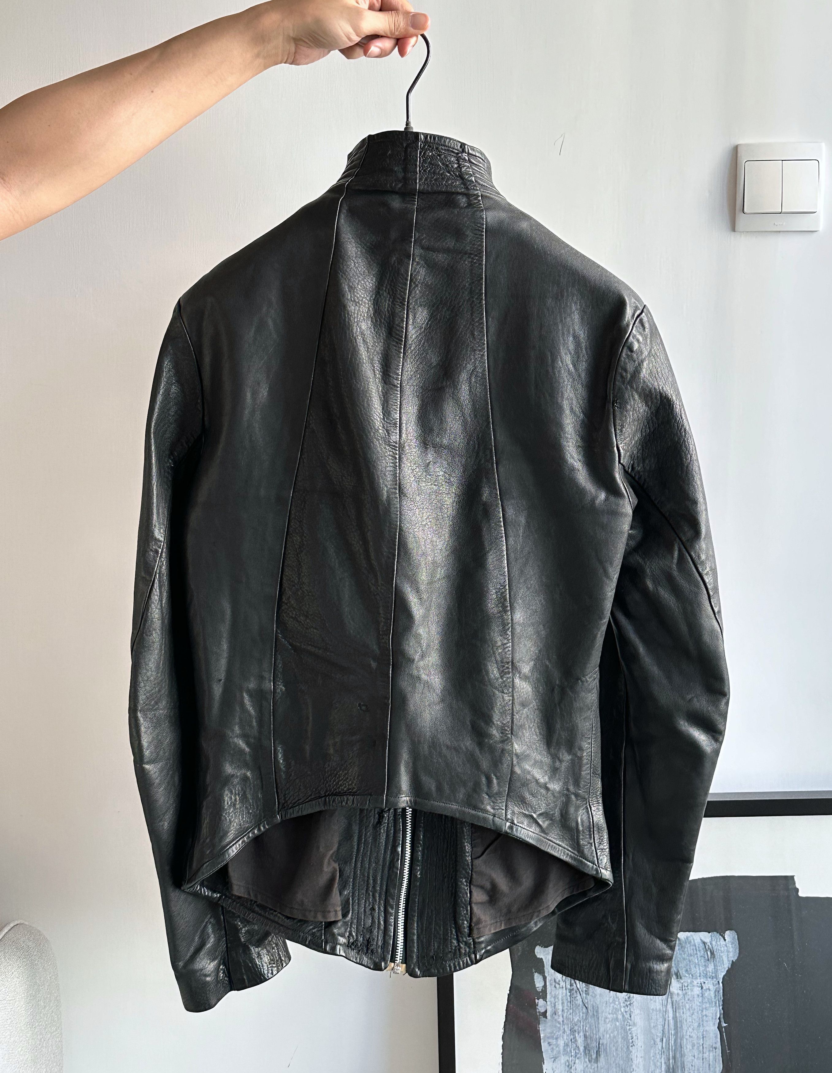 Obscur Obscur High Neck Lamb Leather Jacket Size US S / EU 44-46 / 1 - 2 Thumbnail