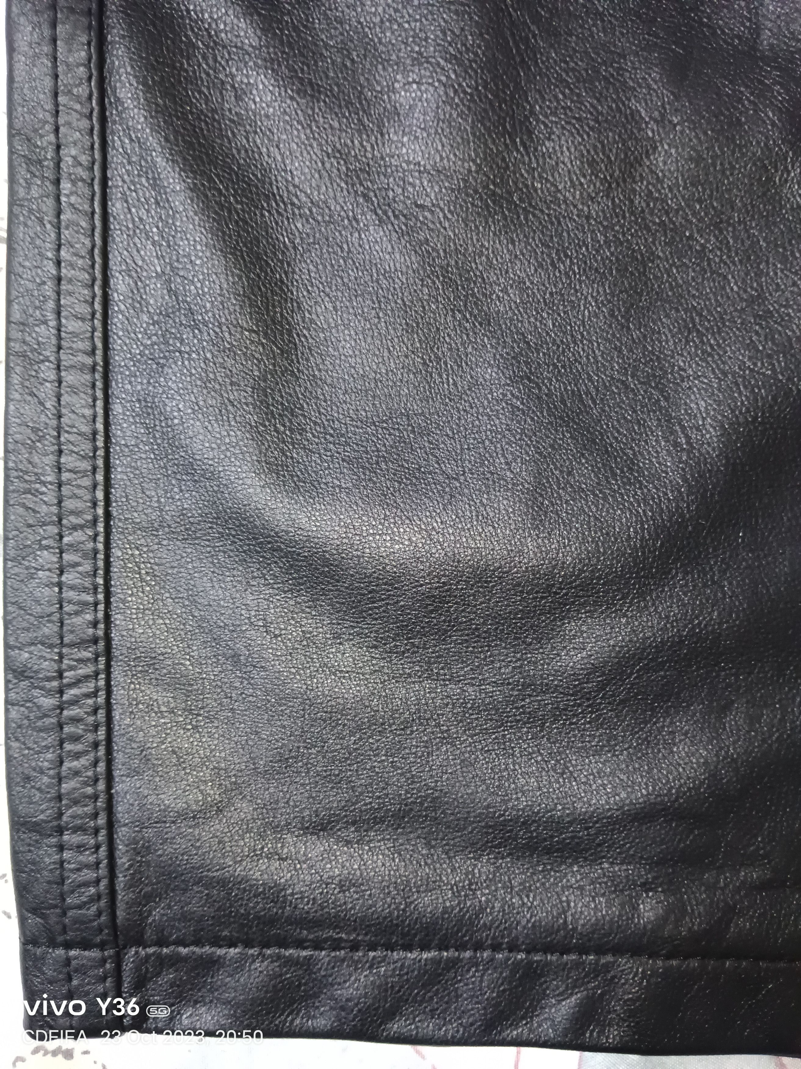 Louis Philippe Louis Chavlon Genuine Leather Pants Size US 28 / EU 44 - 8 Thumbnail
