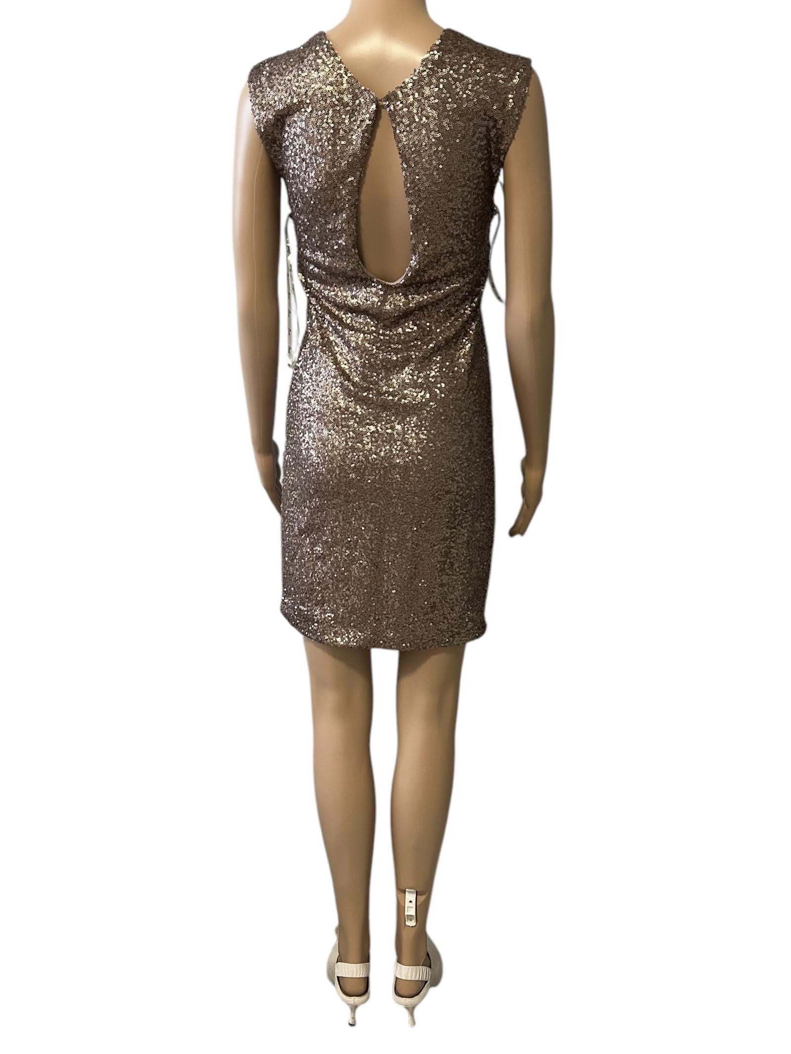 Designer Stunning Sequin Evening Dress Size S / US 4 / IT 40 - 3 Thumbnail