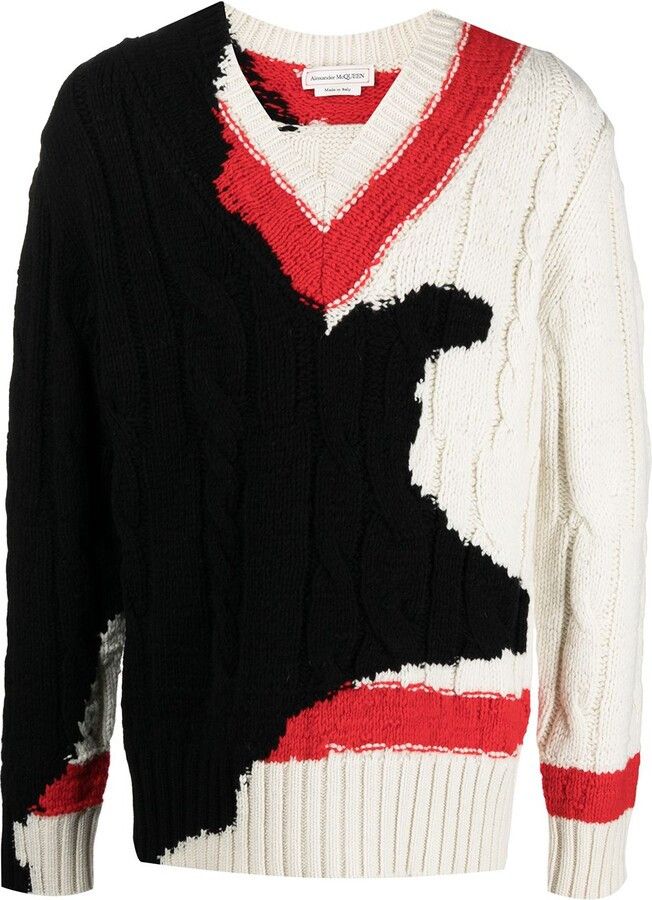 Alexander McQueen o1y1024 Sweater In Multicolor Size US M / EU 48-50 / 2 - 1 Thumbnail